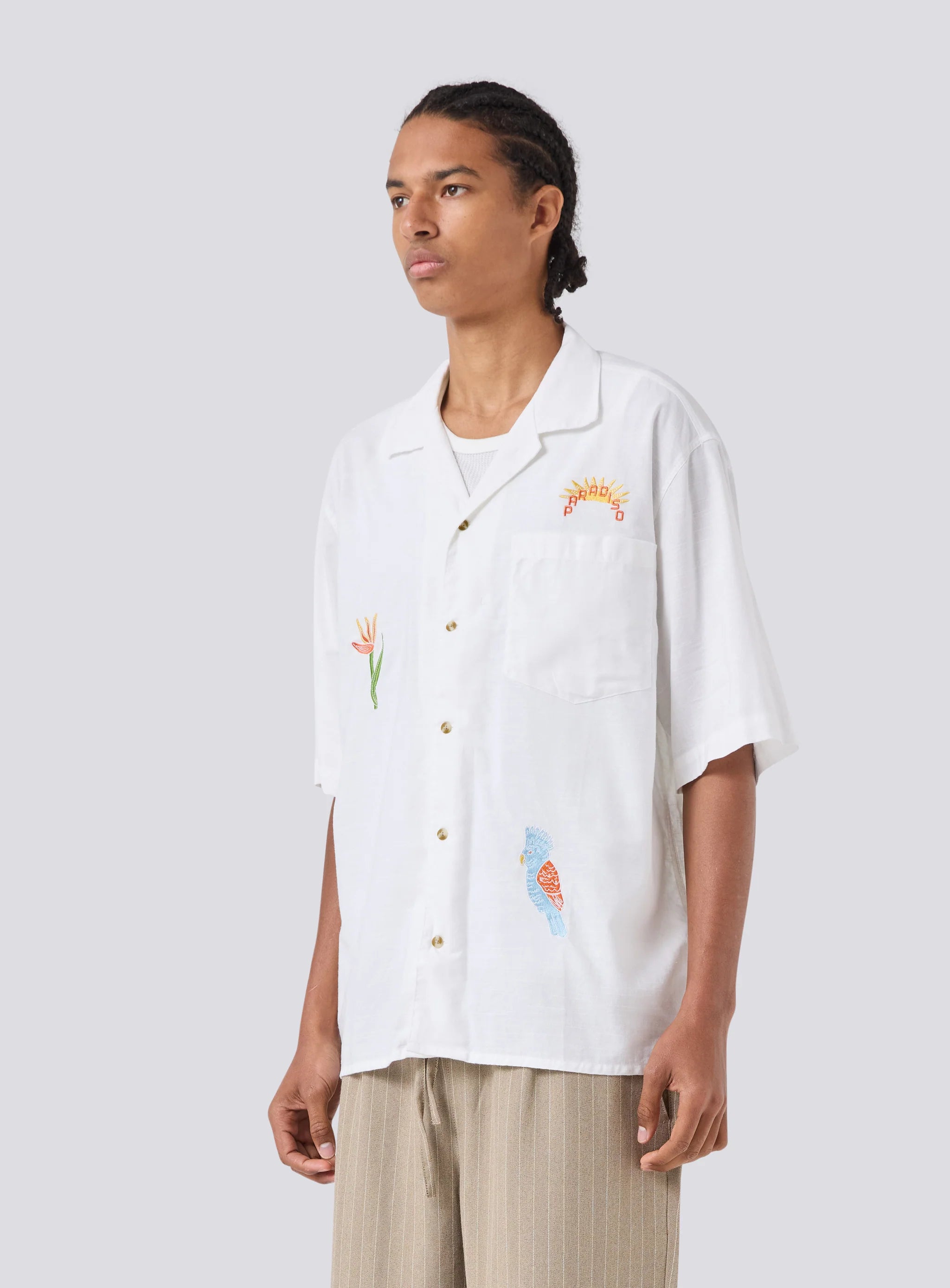 BARNEY COOLS Embro shirt linen