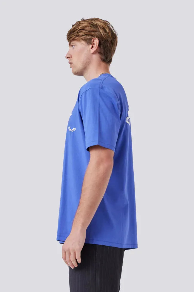 Barney cools Path Tee Cyber Blue