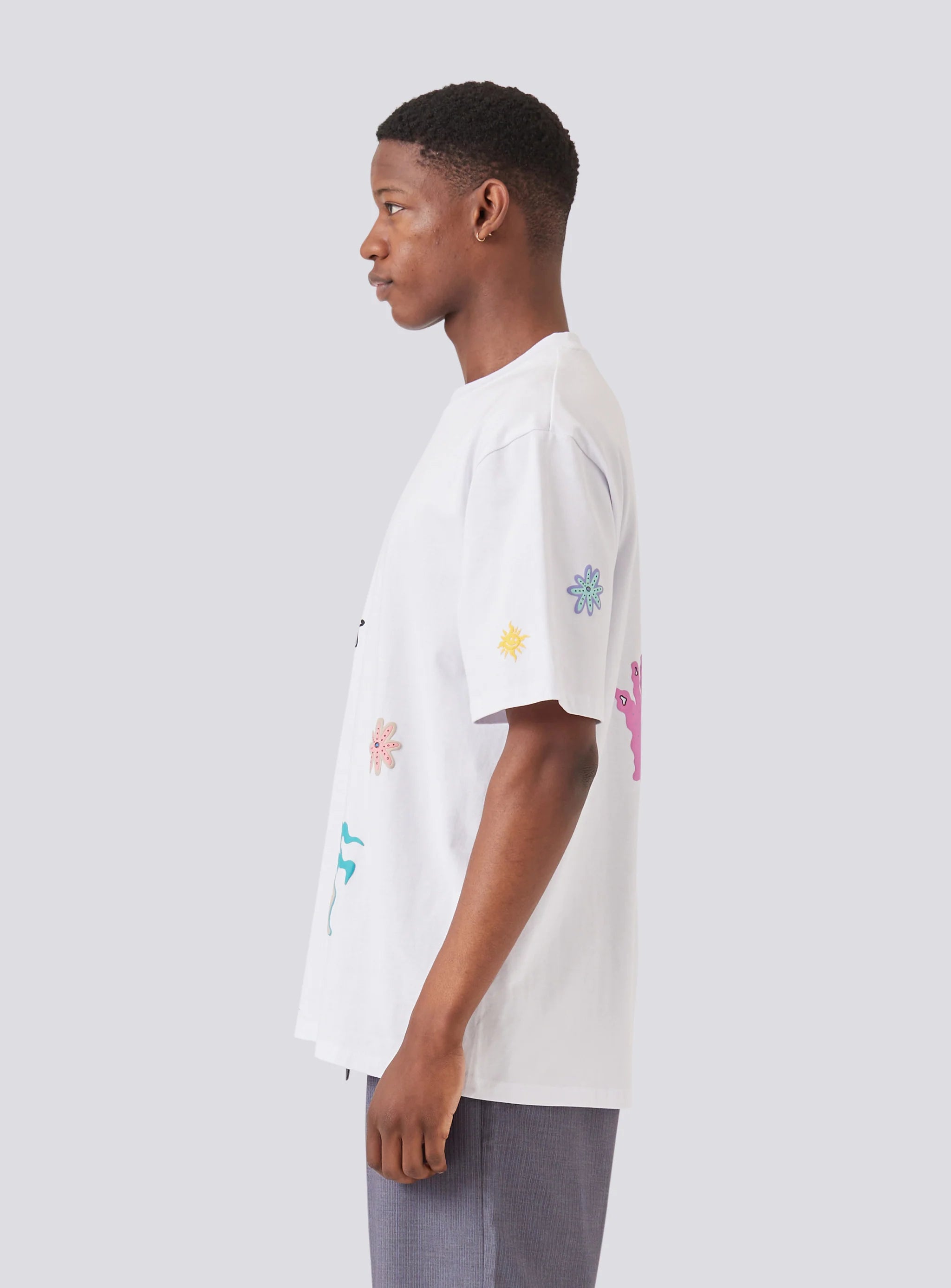 BARNEY COOLS Planet tee - White