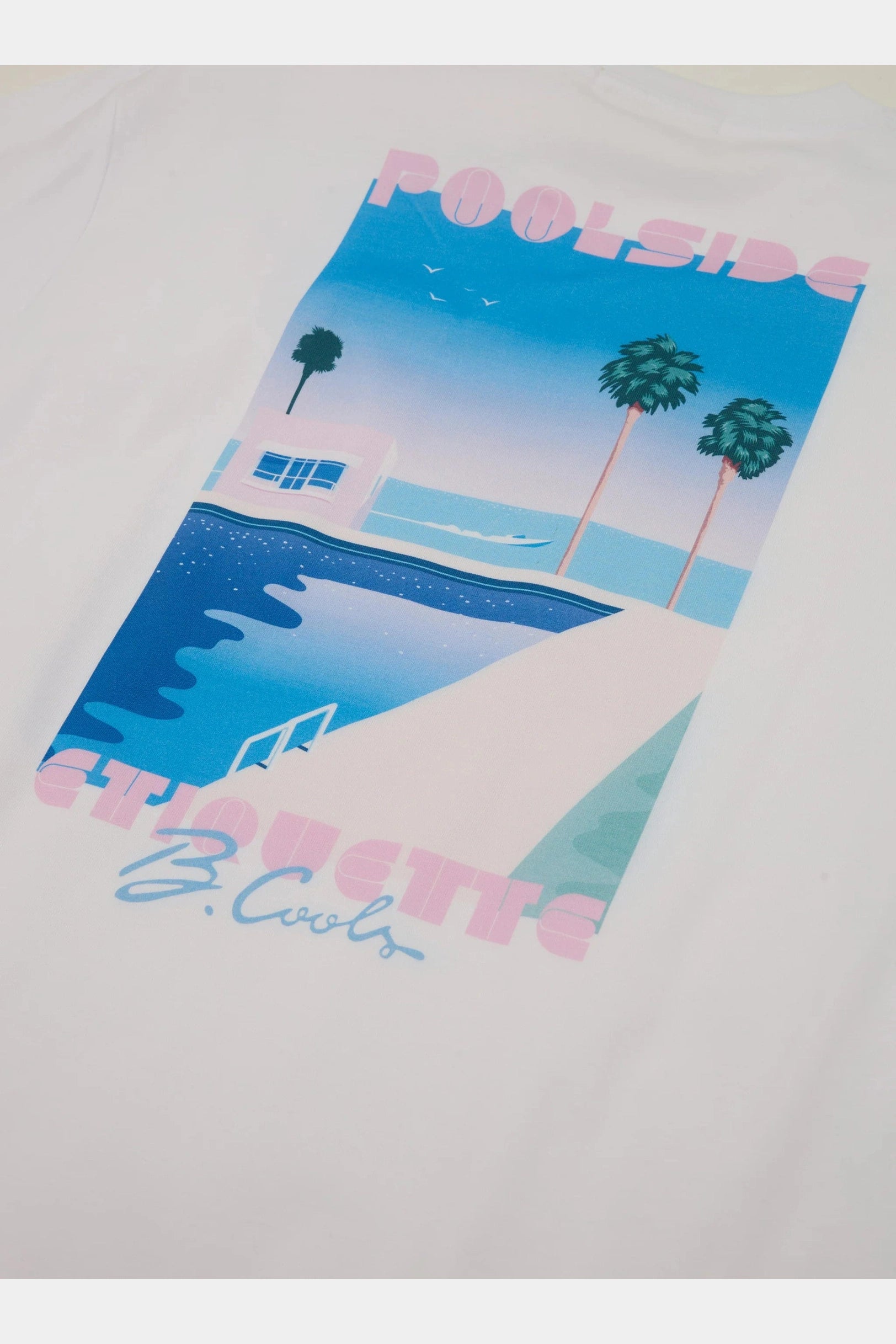 BARNEY COOLS Poolside vice tee - White