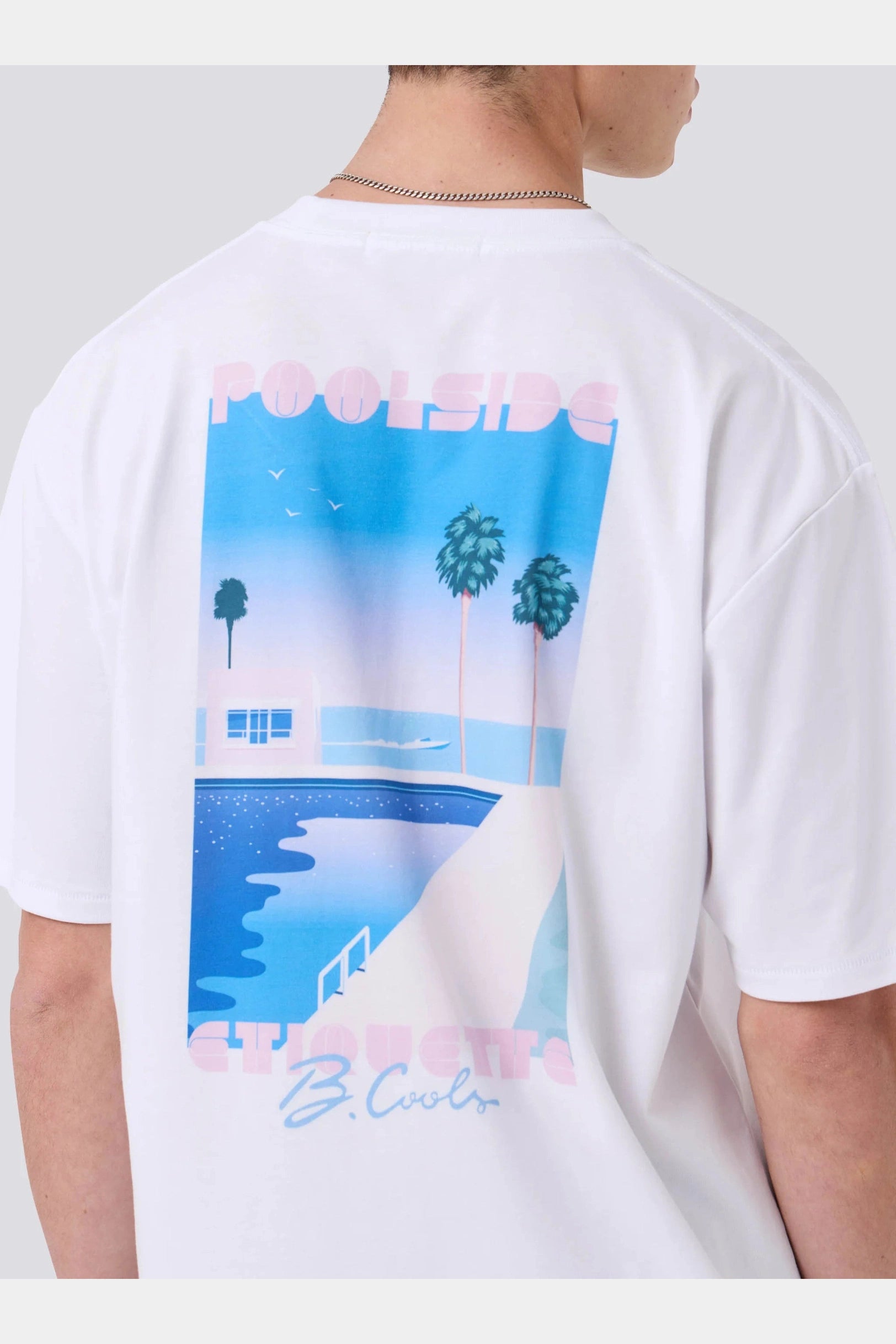 BARNEY COOLS Poolside vice tee - White