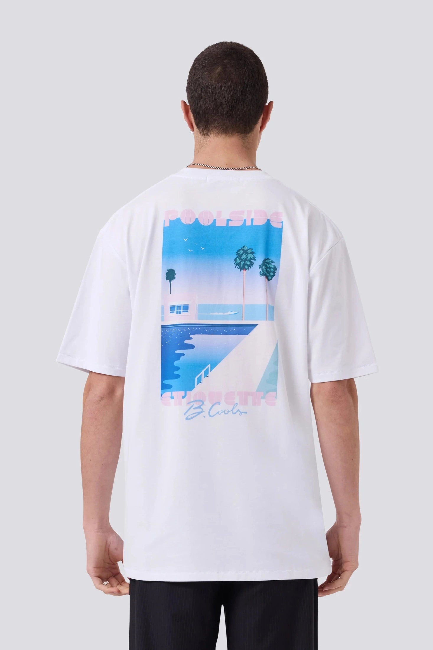 BARNEY COOLS Poolside vice tee - White