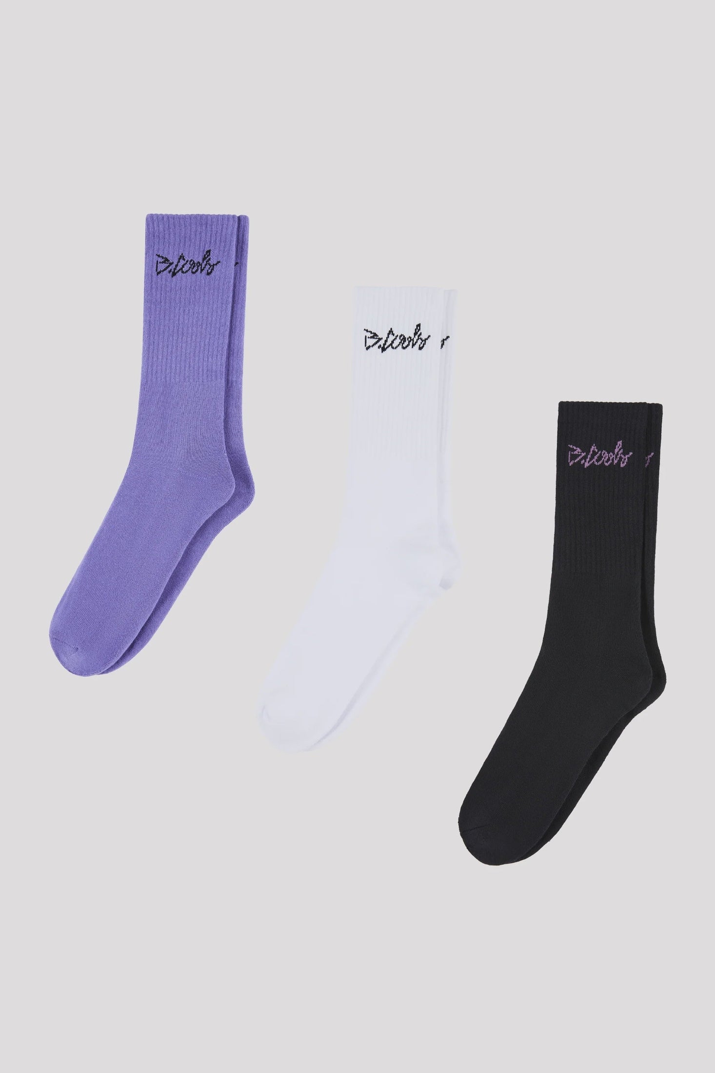 BARNEY COOLS YC Sock 3-Pack White/Lilac/Black