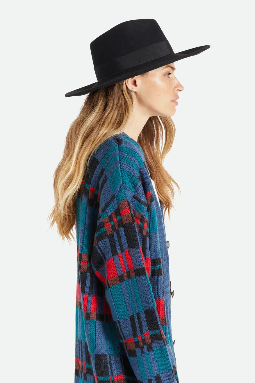 Brixton joanna felt hat - black