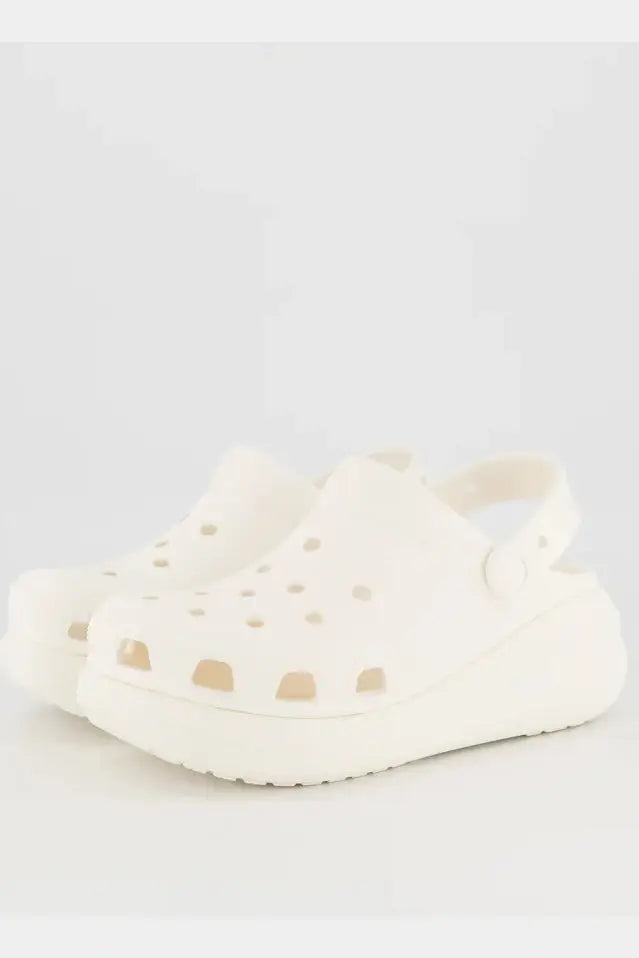 CROCS - classic crush clogs - white