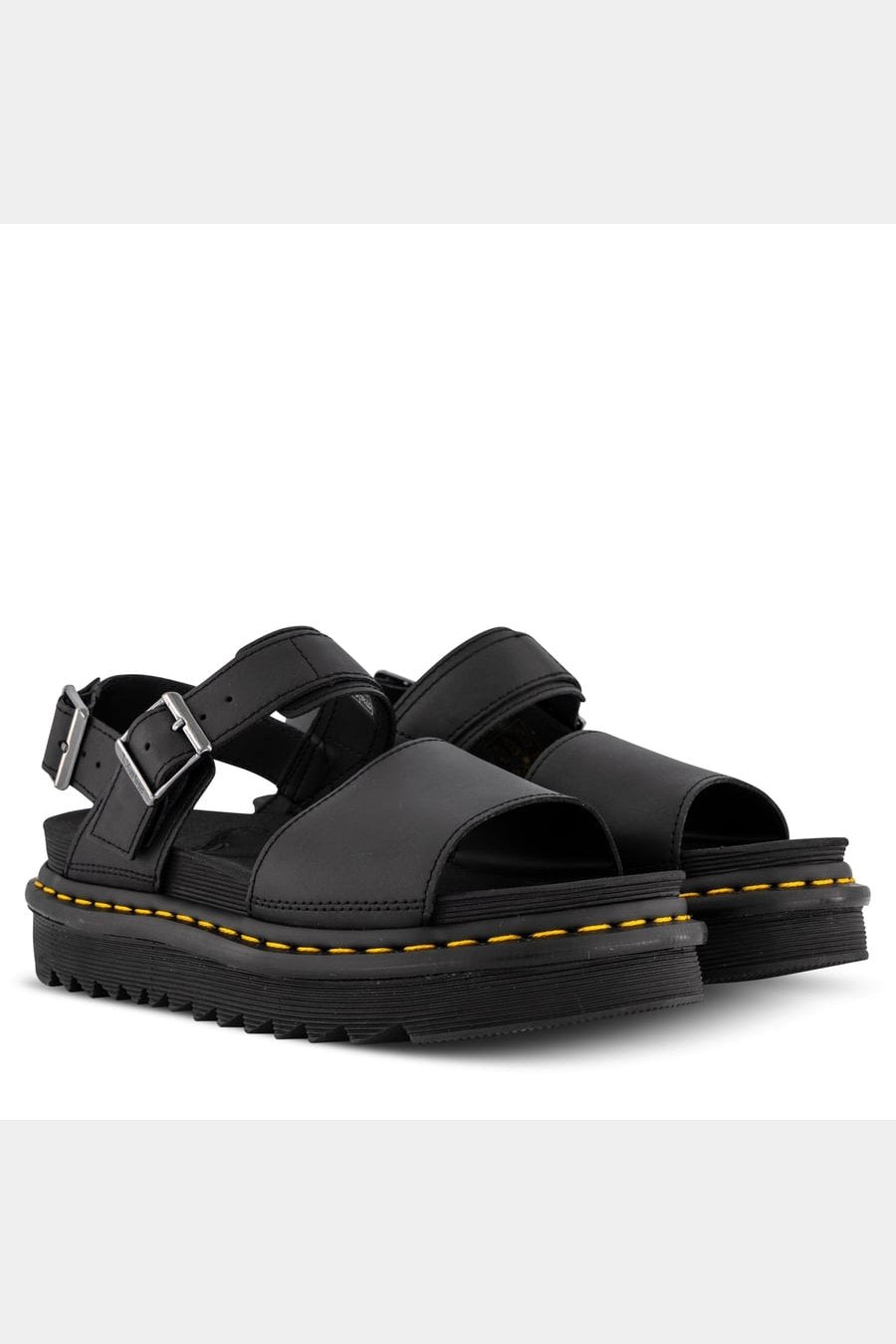 Dr martens voss single strap sandal - black hydro