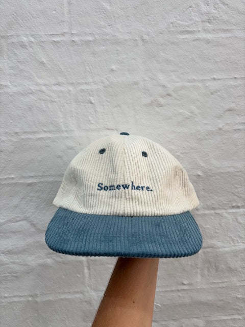 Somewhere corduroy dad cap - Blue