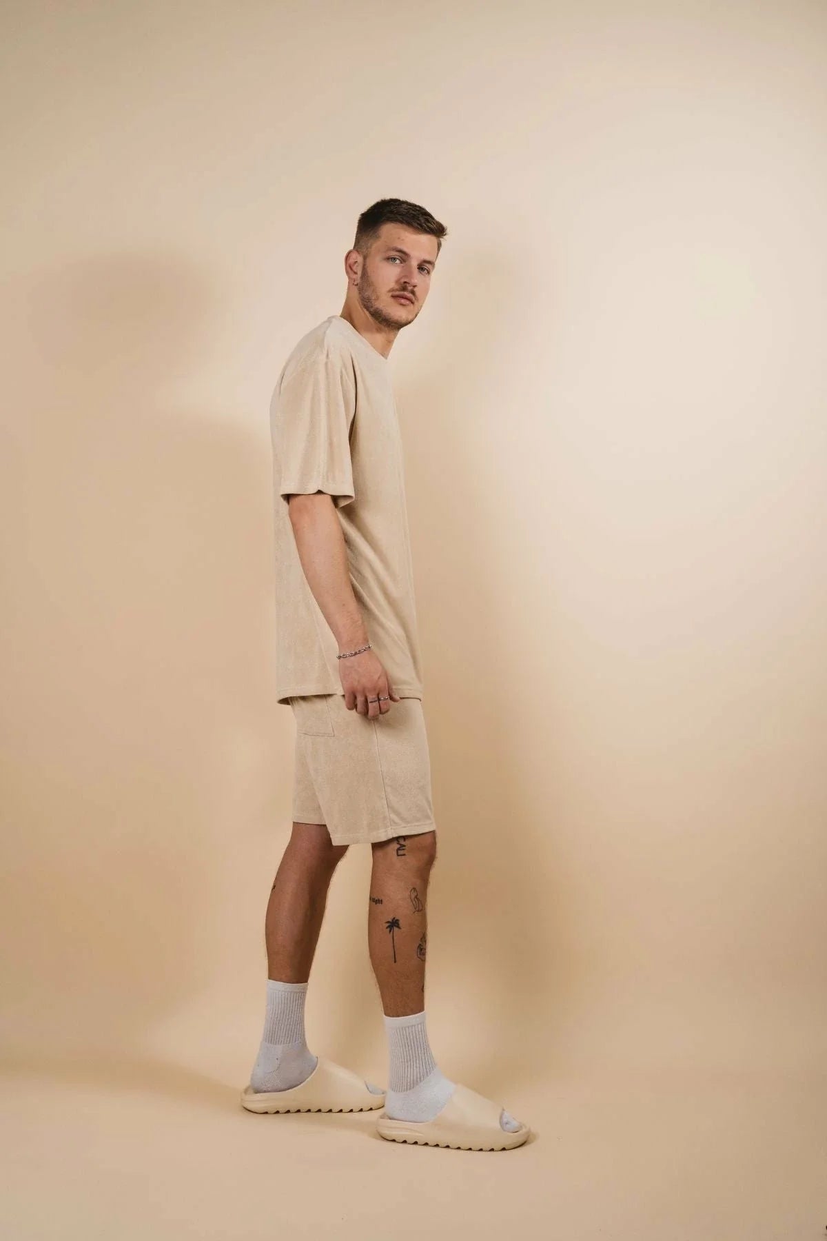 Kore Terry Cruise Short- Beige