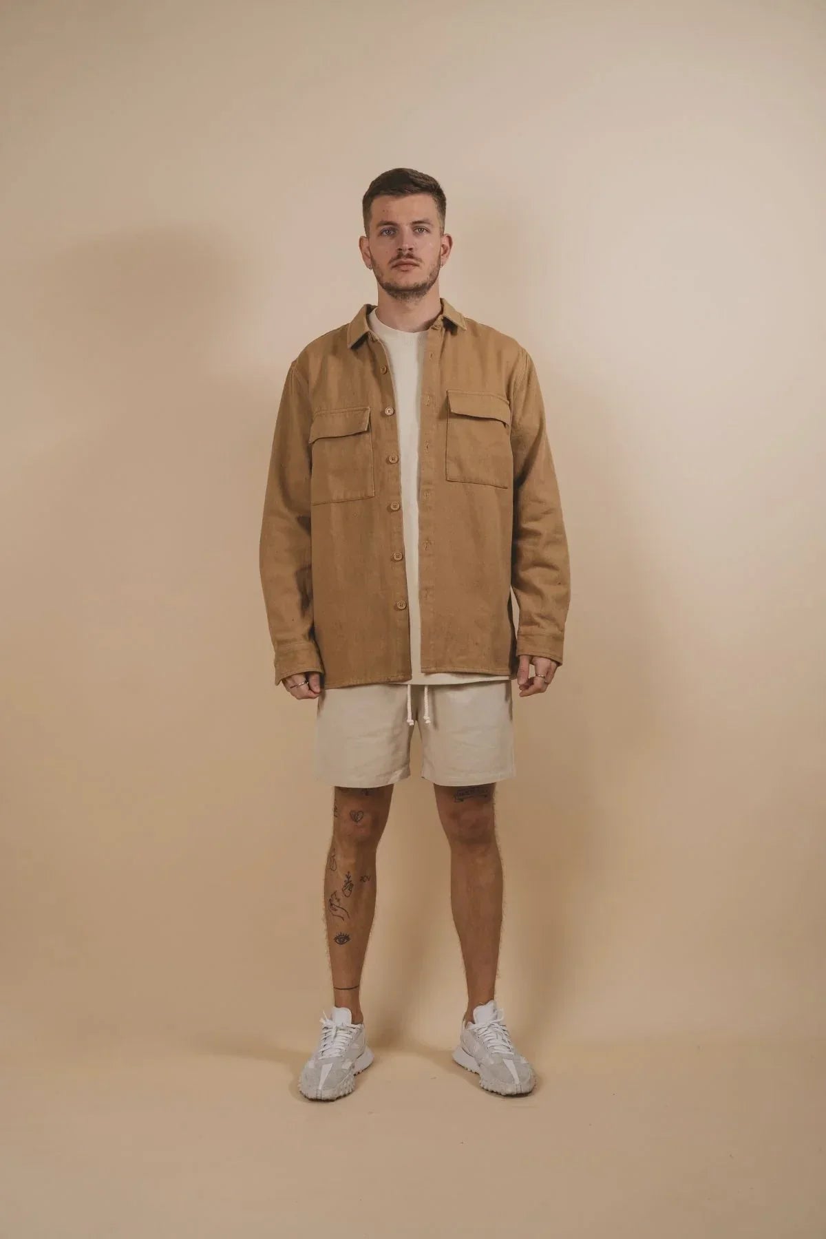 Kore team twill overshirt- caramel