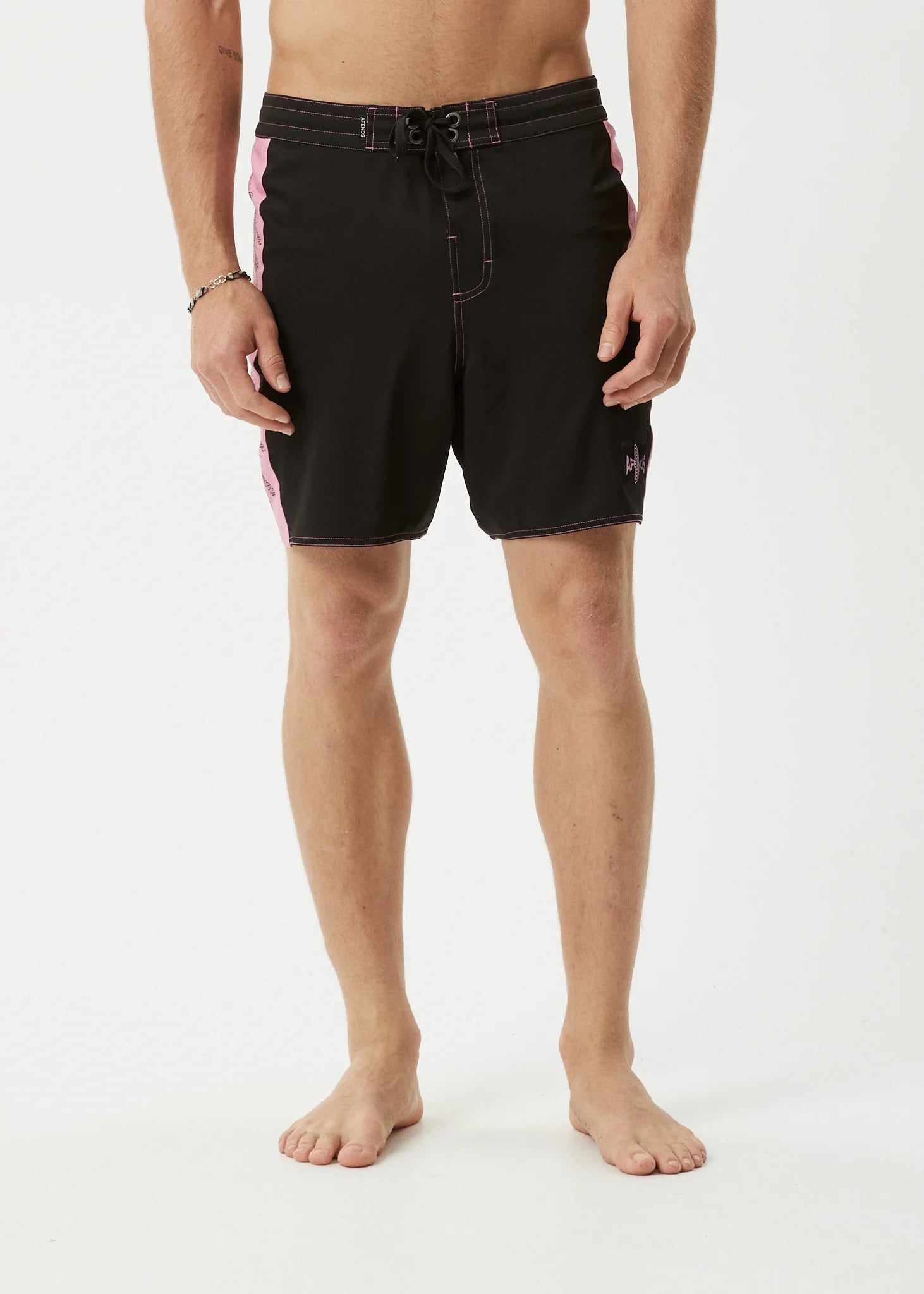 AFENDS altered recycled surf related boardshort 18 inch - black