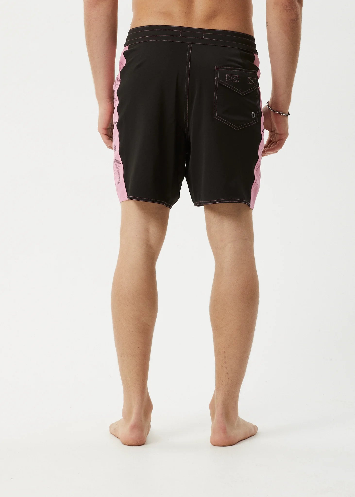 AFENDS altered recycled surf related boardshort 18 inch - black