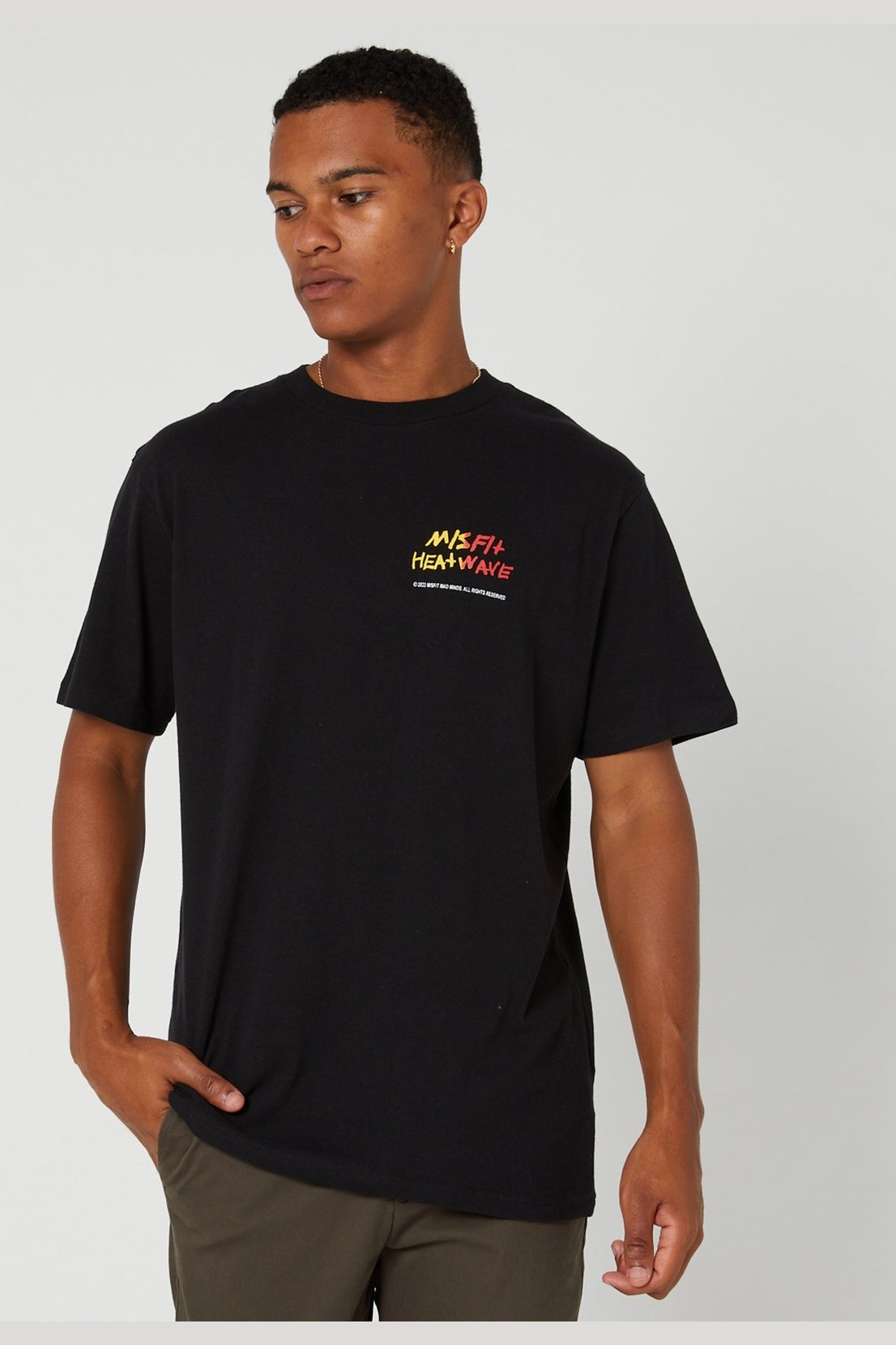 Misfit Heatwave 50/50 Reg Ss Tee- Pitch Black