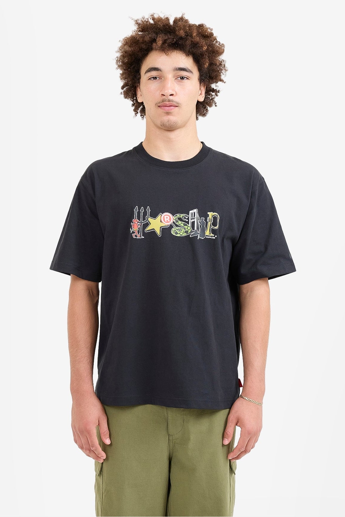 WORSHIP Bitzenbobs tee - Black