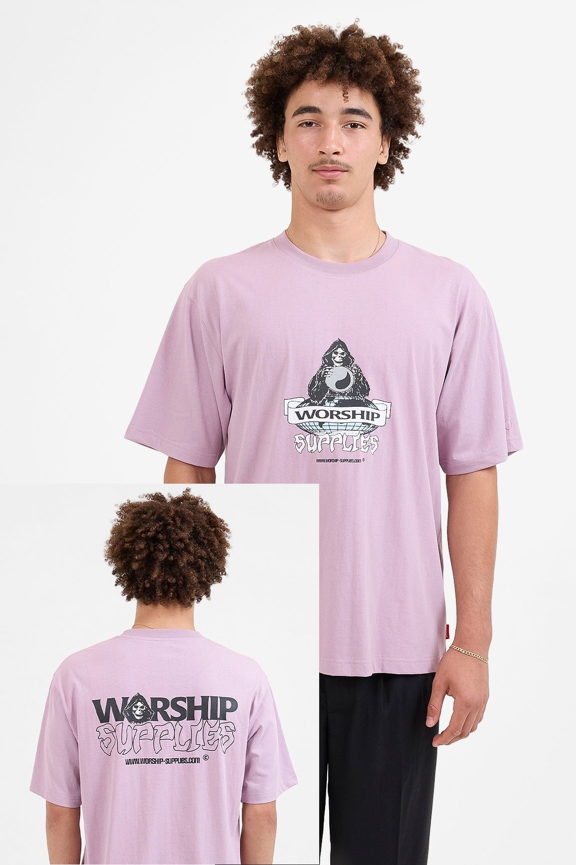 WORSHIP Voyant tee - Keepsake lilac