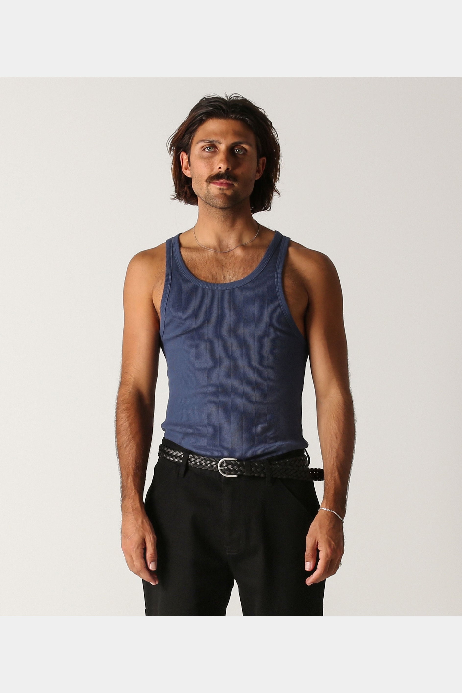 FORMER Uniform ribbed singlet - Black/navy/white