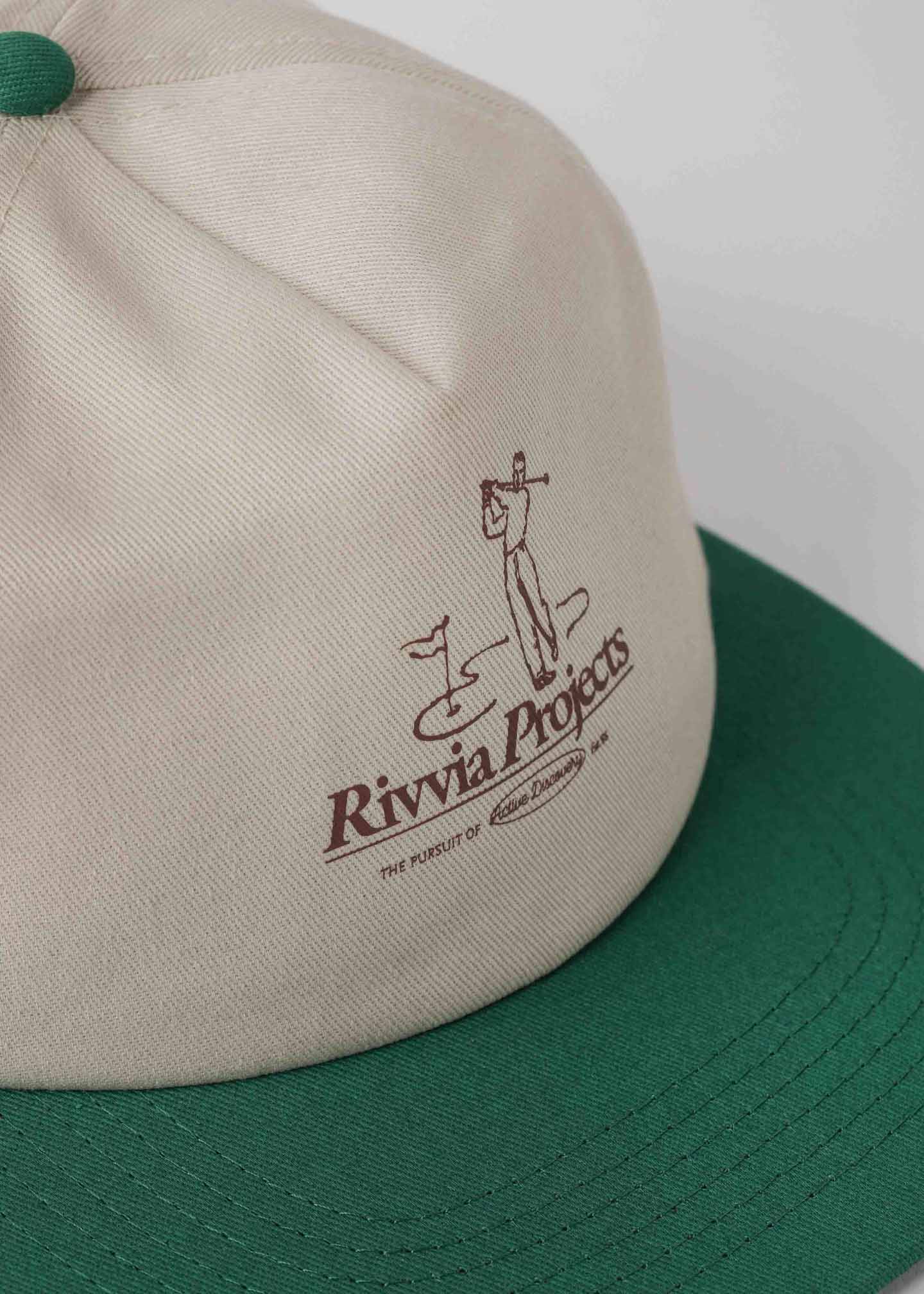 RIVVIA Power fade cap - Bone/green