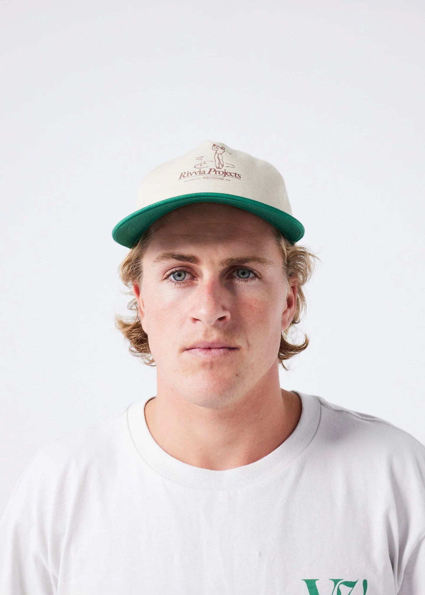 RIVVIA Power fade cap - Bone/green