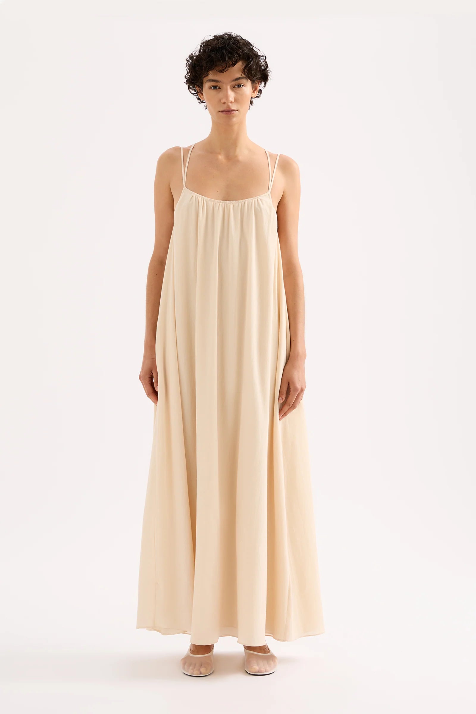 NUDE LUCY stace maxi dress - pannacotta