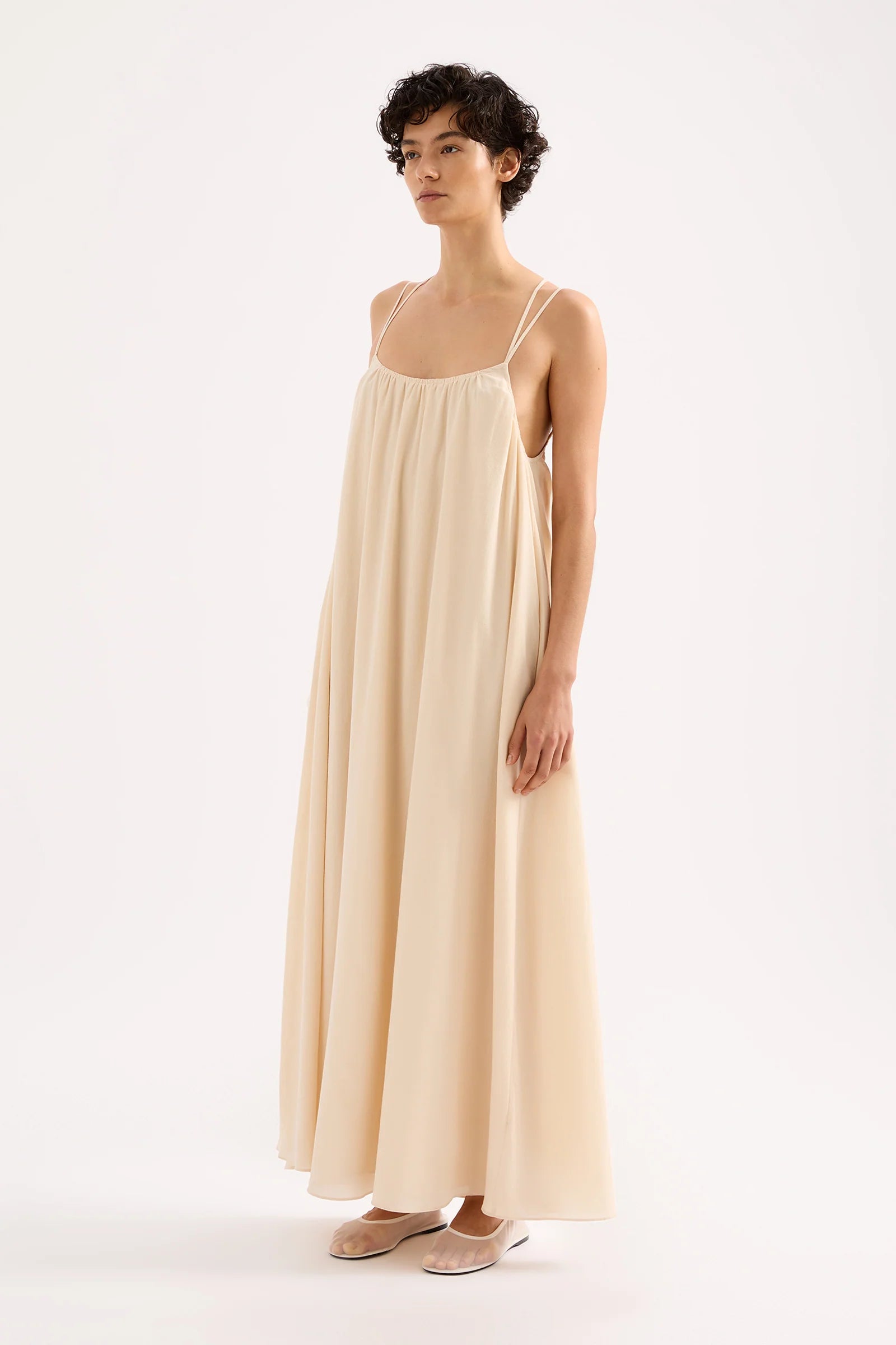 NUDE LUCY stace maxi dress - pannacotta