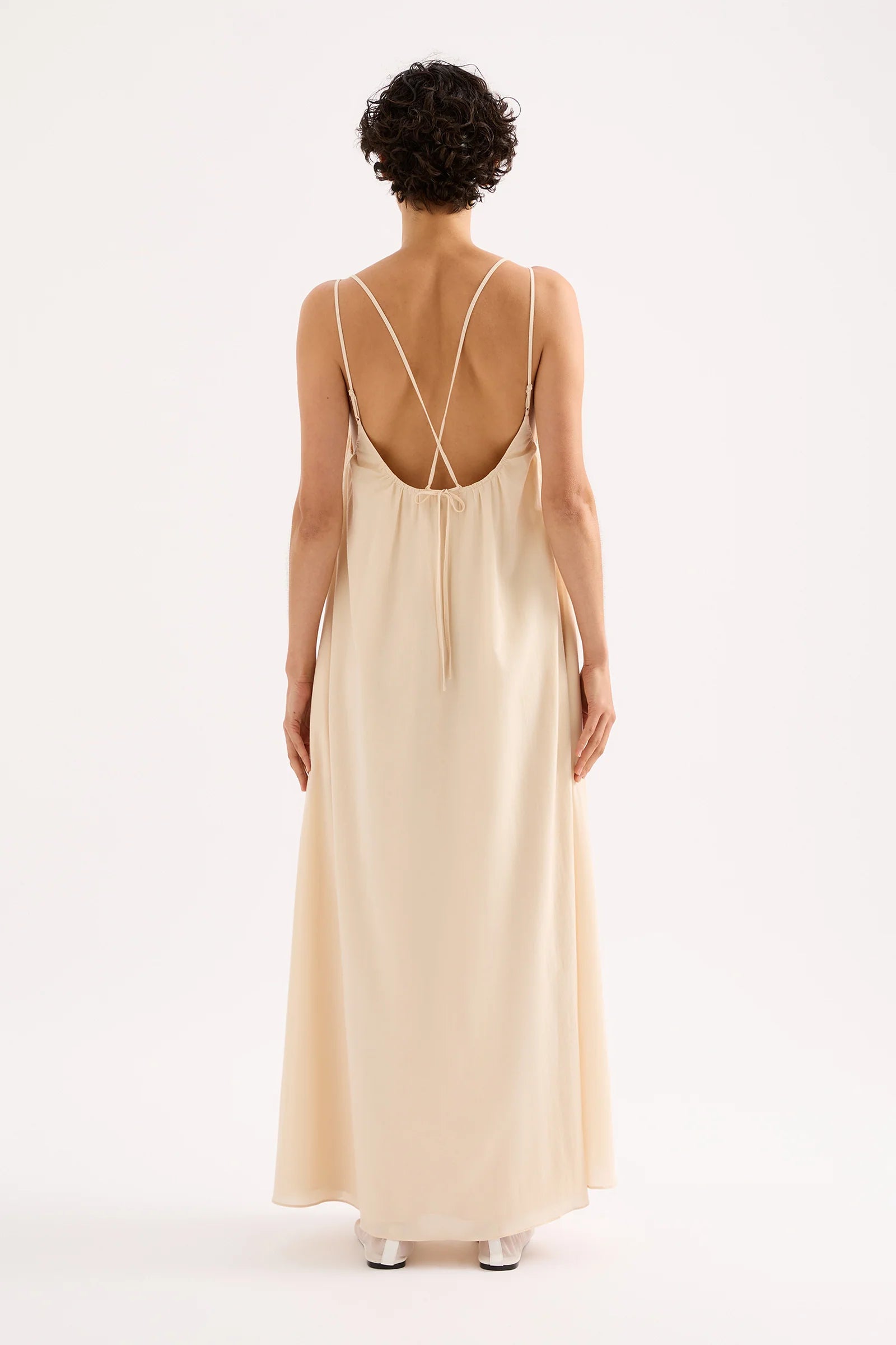 NUDE LUCY stace maxi dress - pannacotta