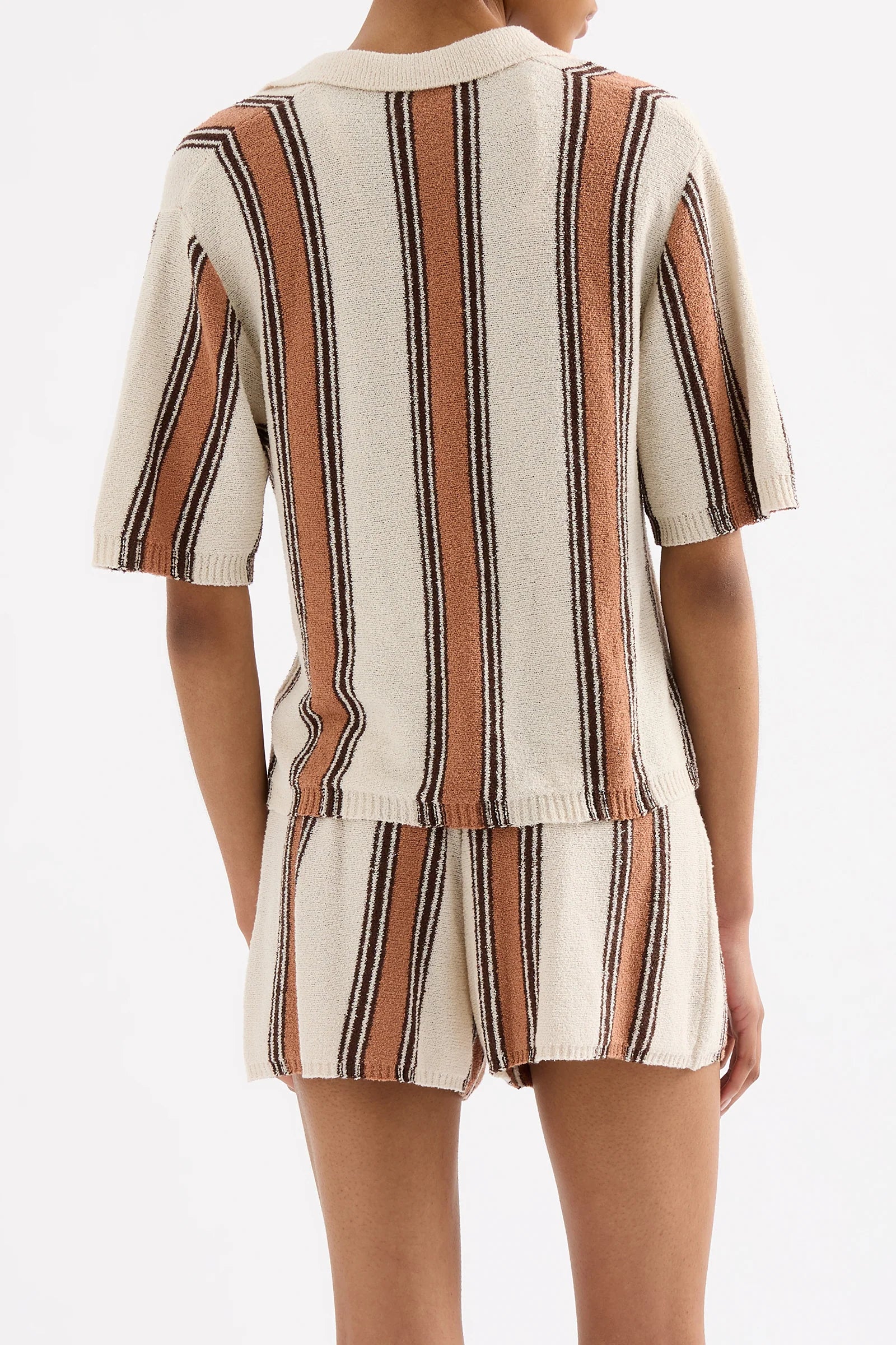 NUDE LUCY Oda knit top - Manuka stripe