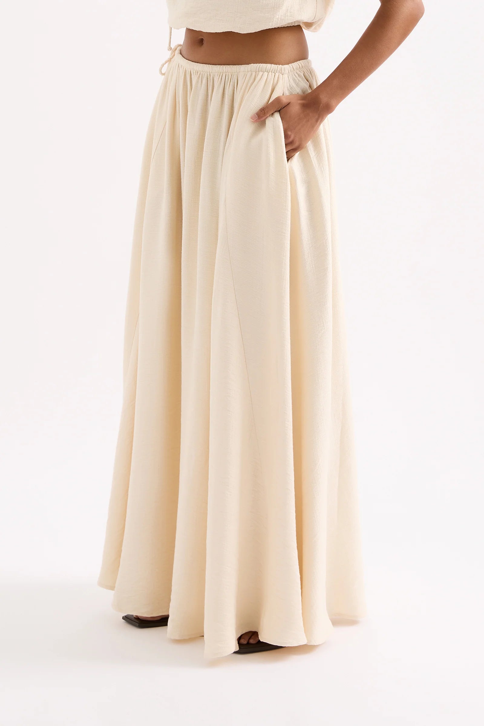 NUDE LUCY Ambrose maxi skirt - Milk