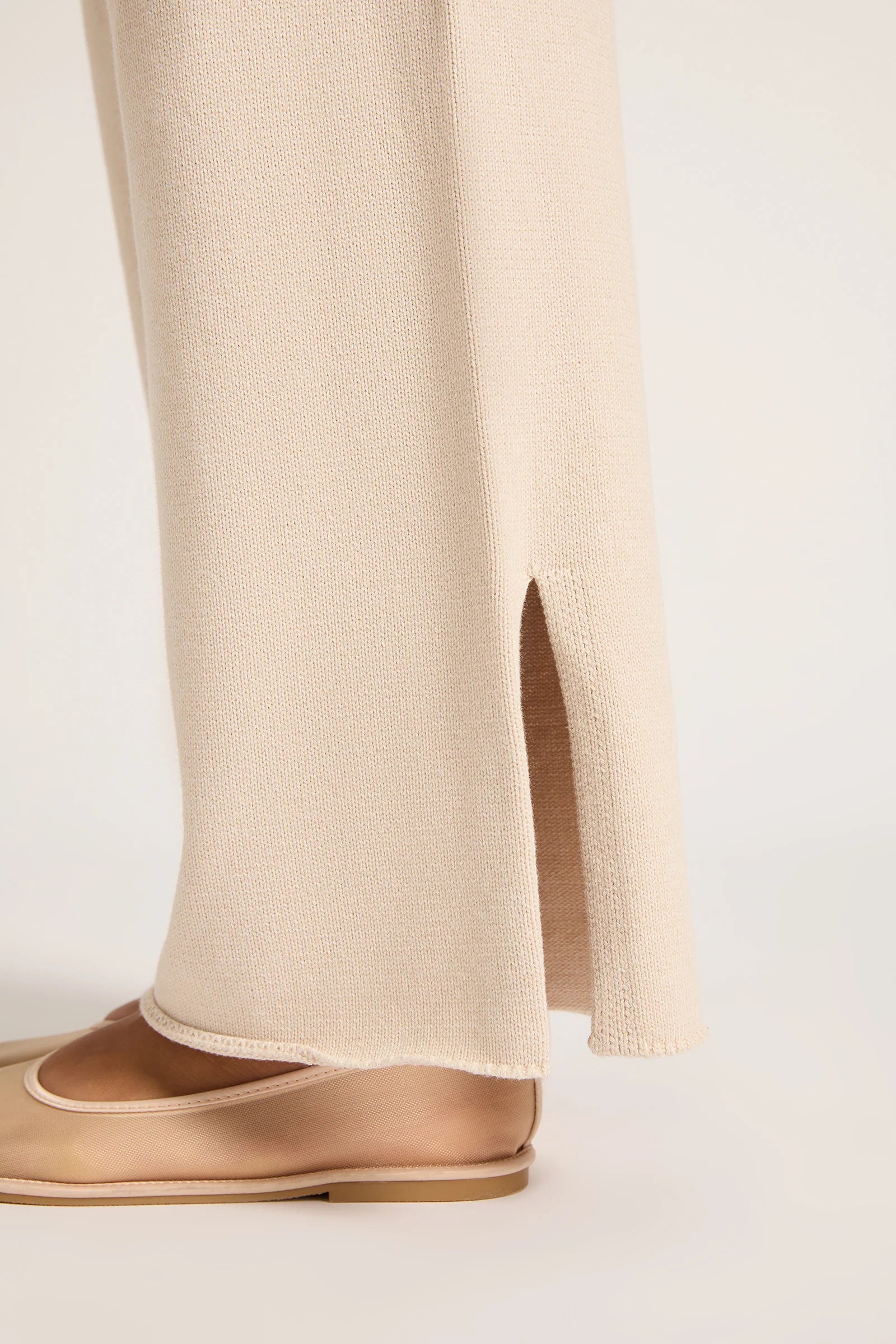 NUDE LUCY Lilou knit pant - Bone