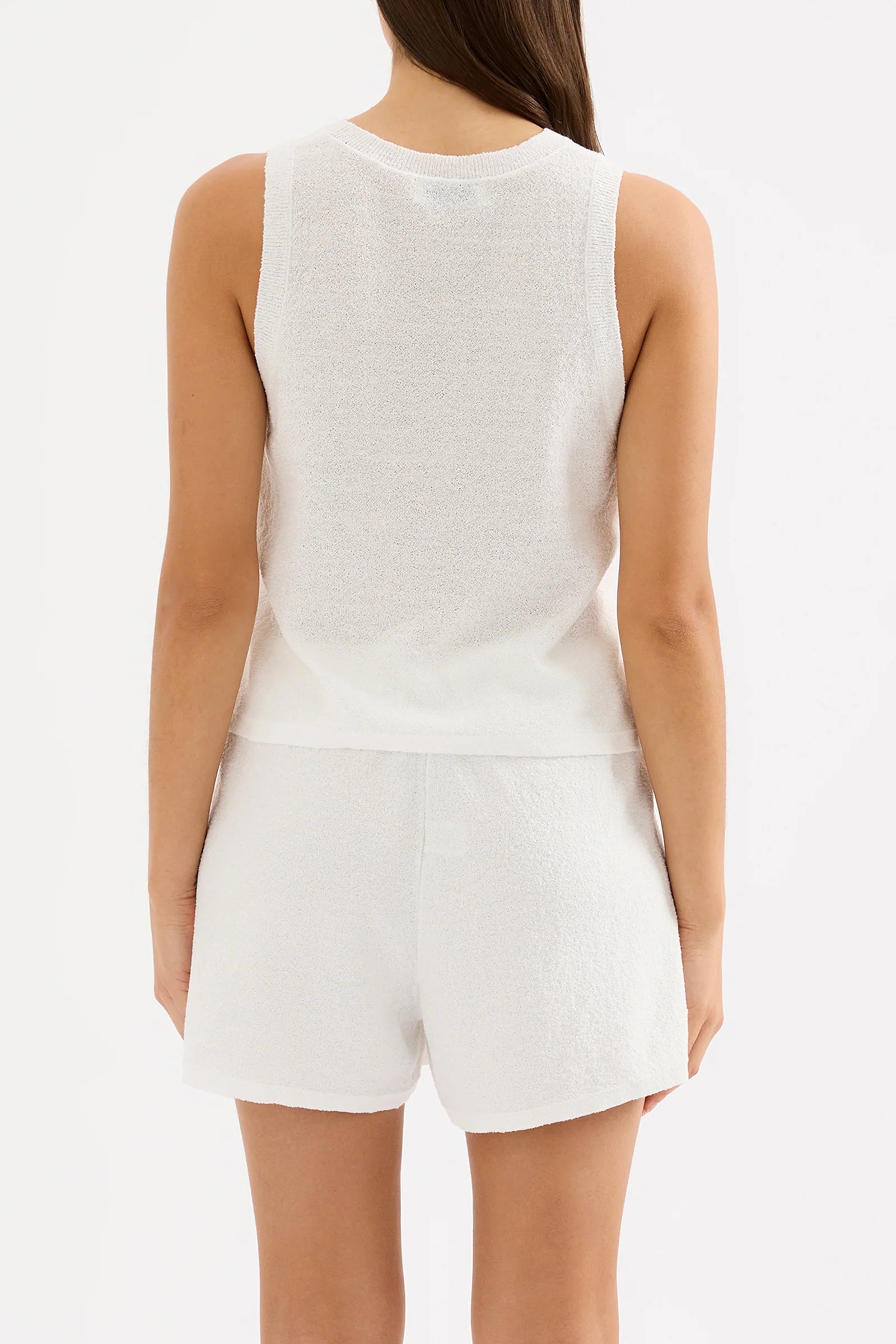 NUDE LUCY zosia knit tank - white