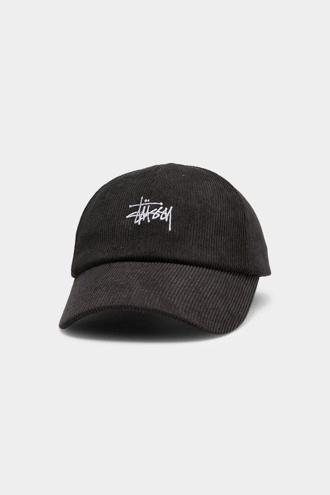 STUSSY graffiti cord low pro cap - black