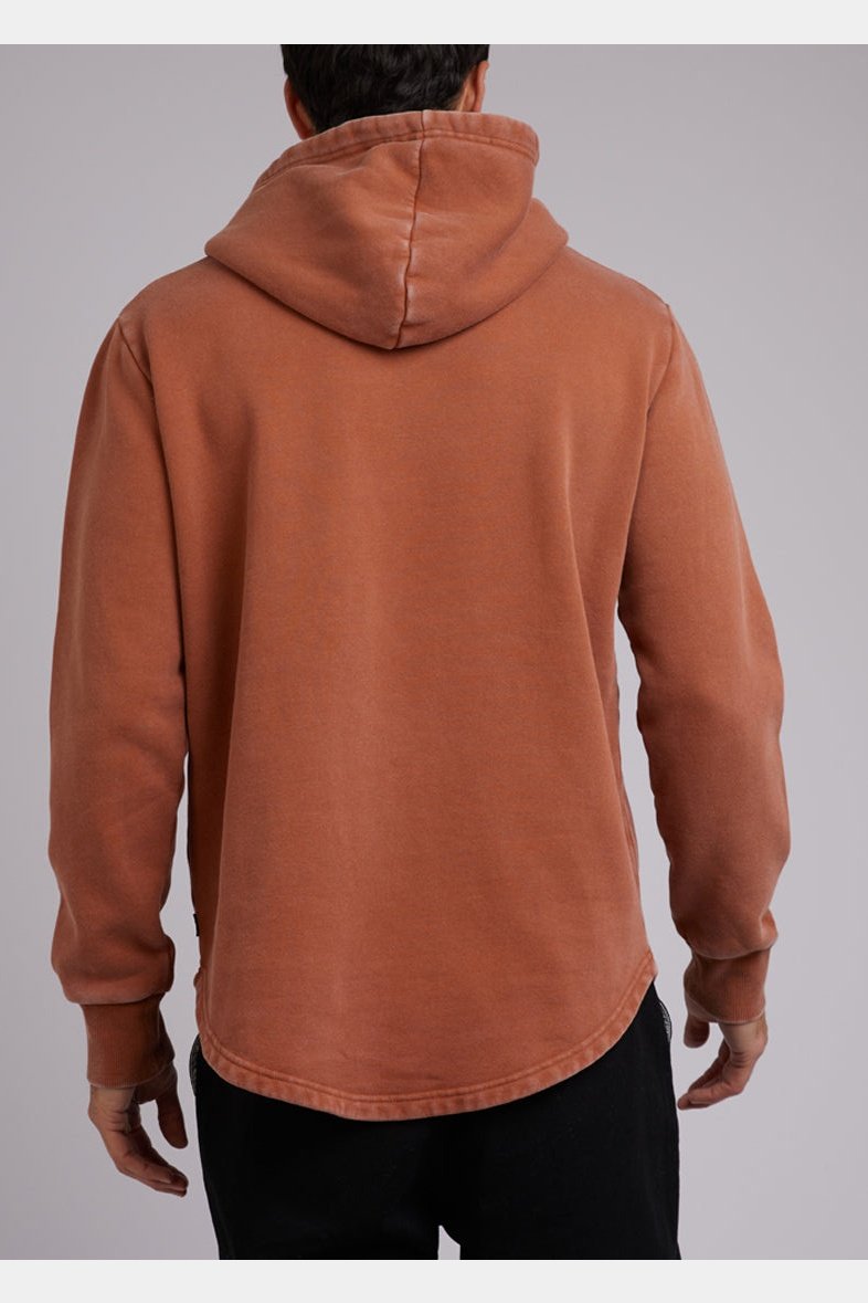 Silent Theory CURVED HEM HOODY CLAY