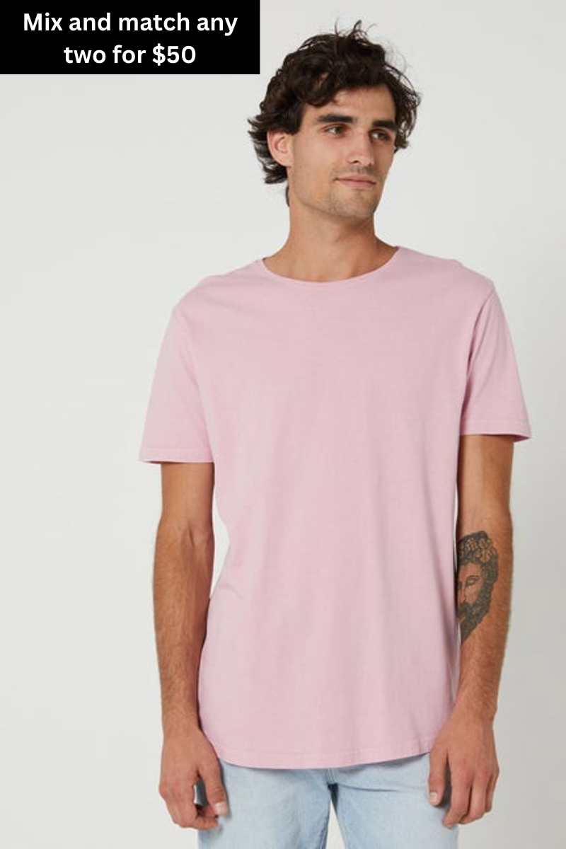 Silent theory acid tail tee - pink