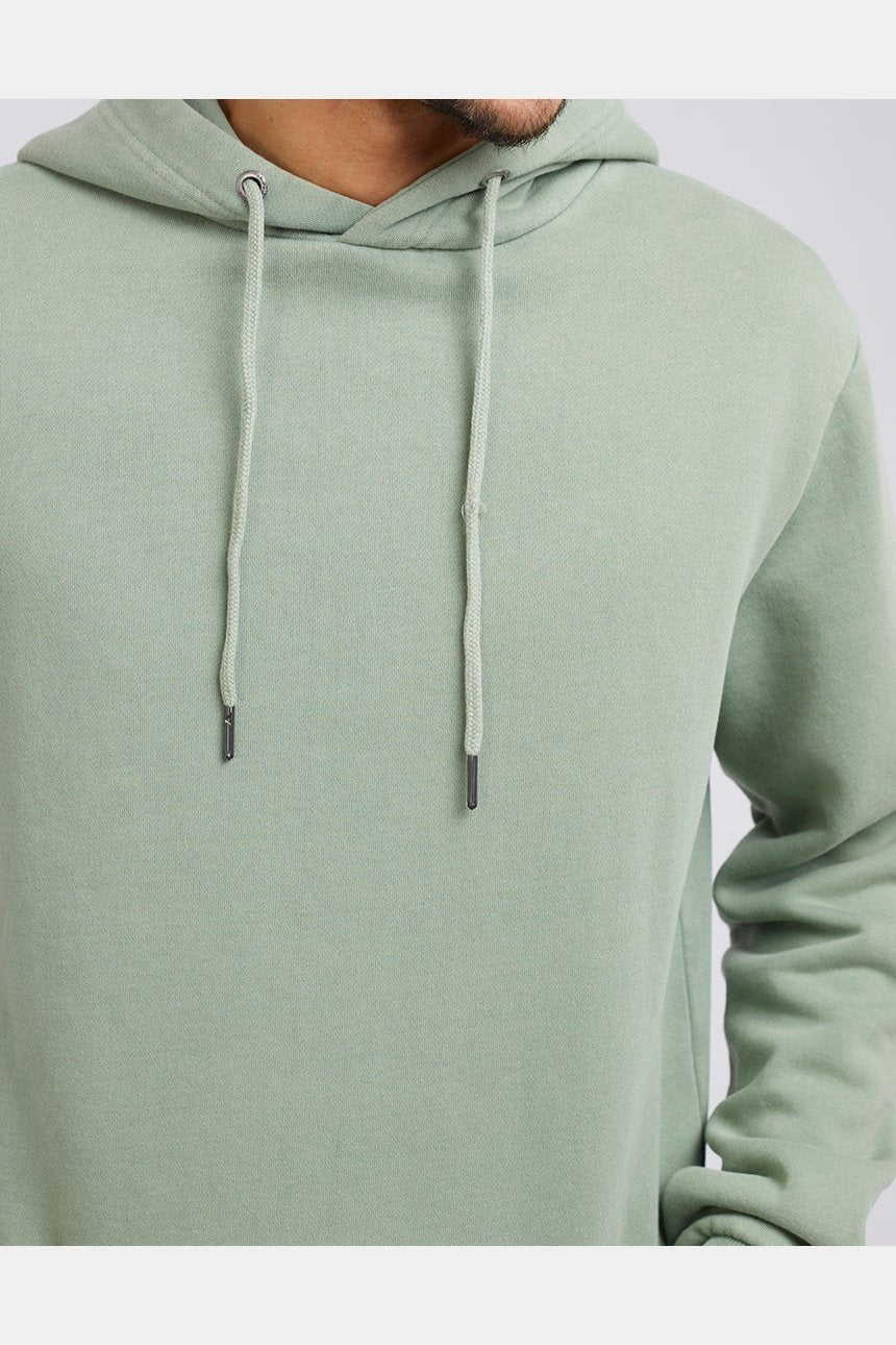 Silent theory curved hem hoody green