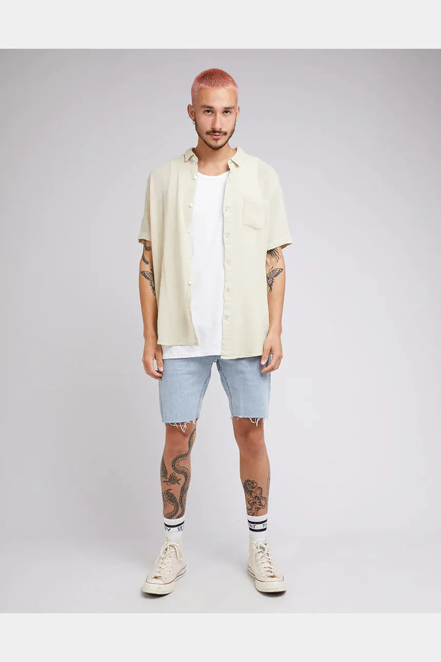 Silent theory hemp ss shirt - natural