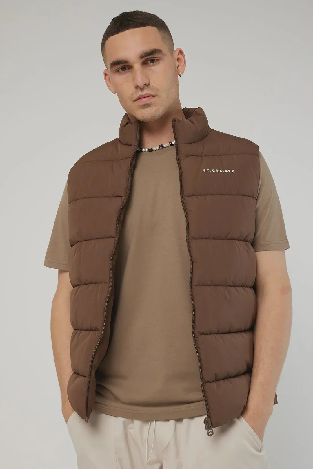 St goliath essentials vest- brown