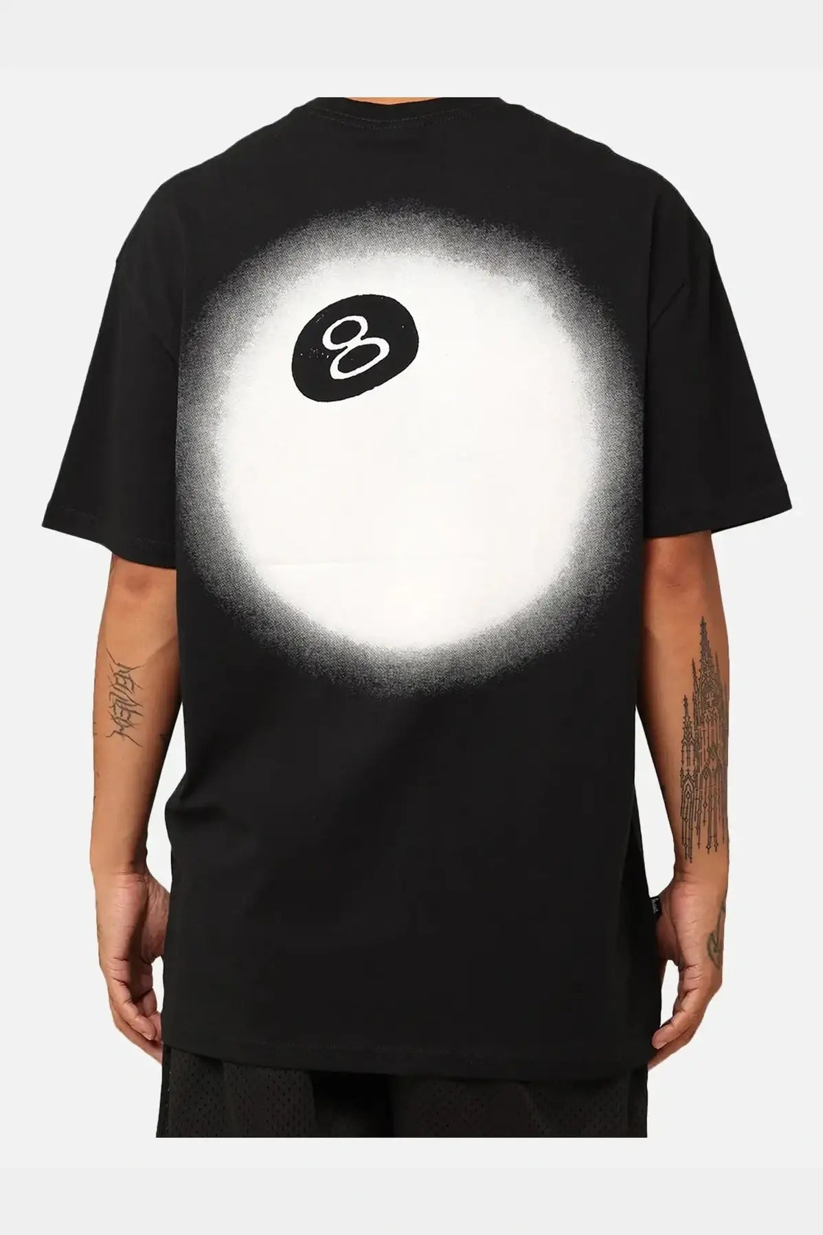 Stussy - 8 ball fade t-shirt black