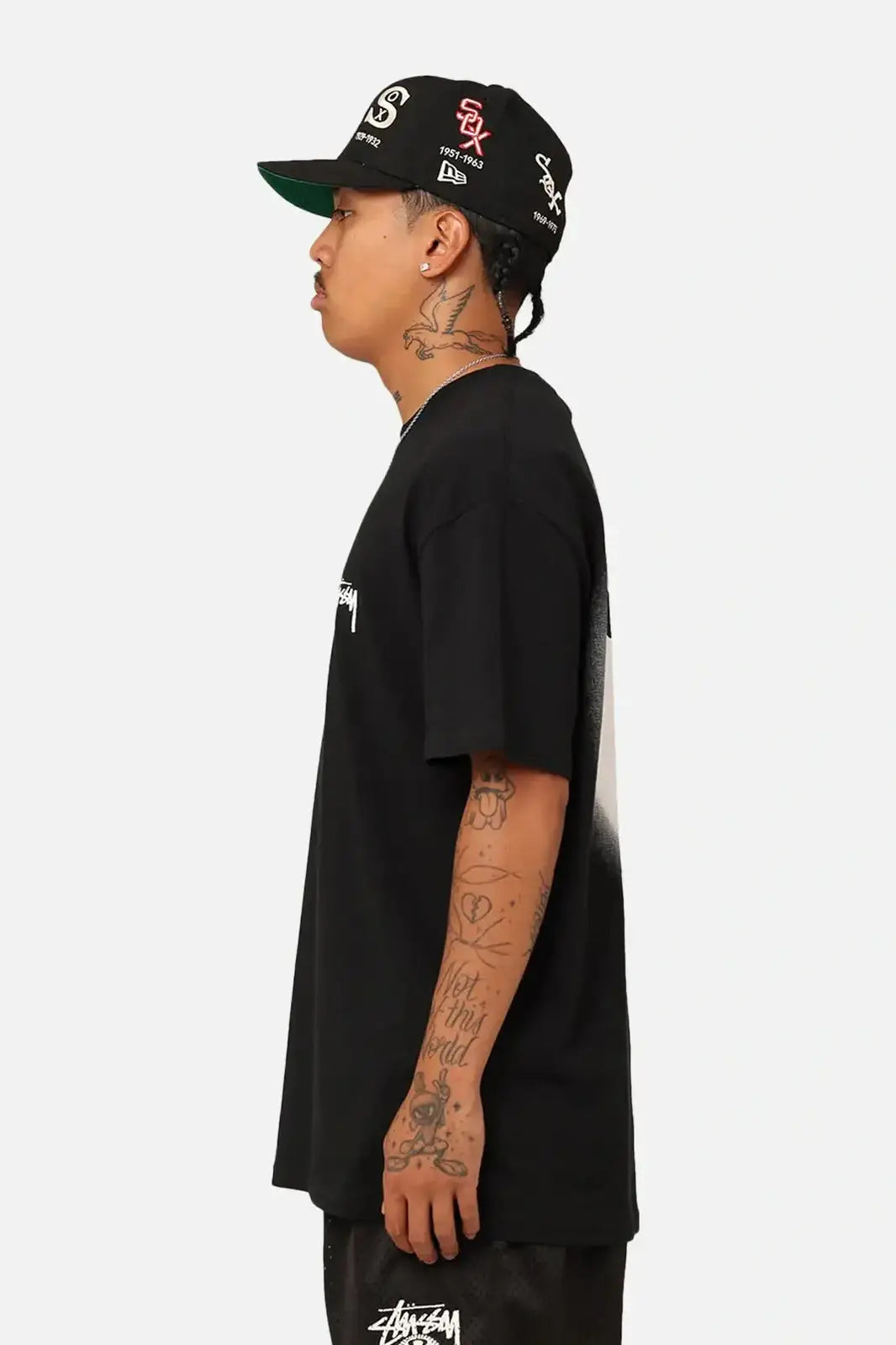 Stussy - 8 ball fade t-shirt black