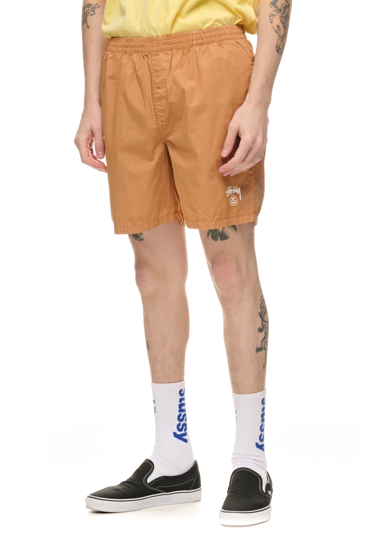 Stussy - basic stock beachshort - almond