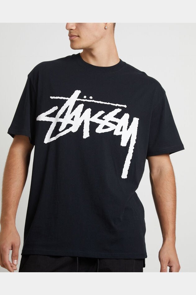 Stussy - bigger stock ss tee black