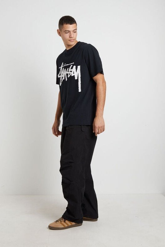 Stussy - bigger stock ss tee black