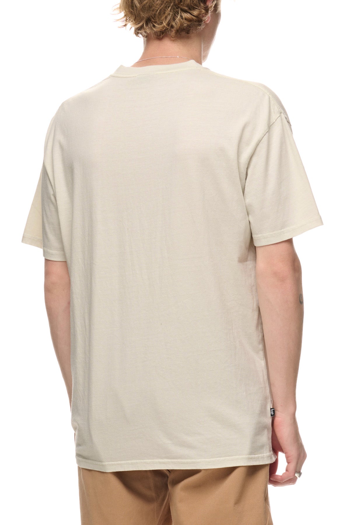 Stussy - points ss tee - pigment washed white