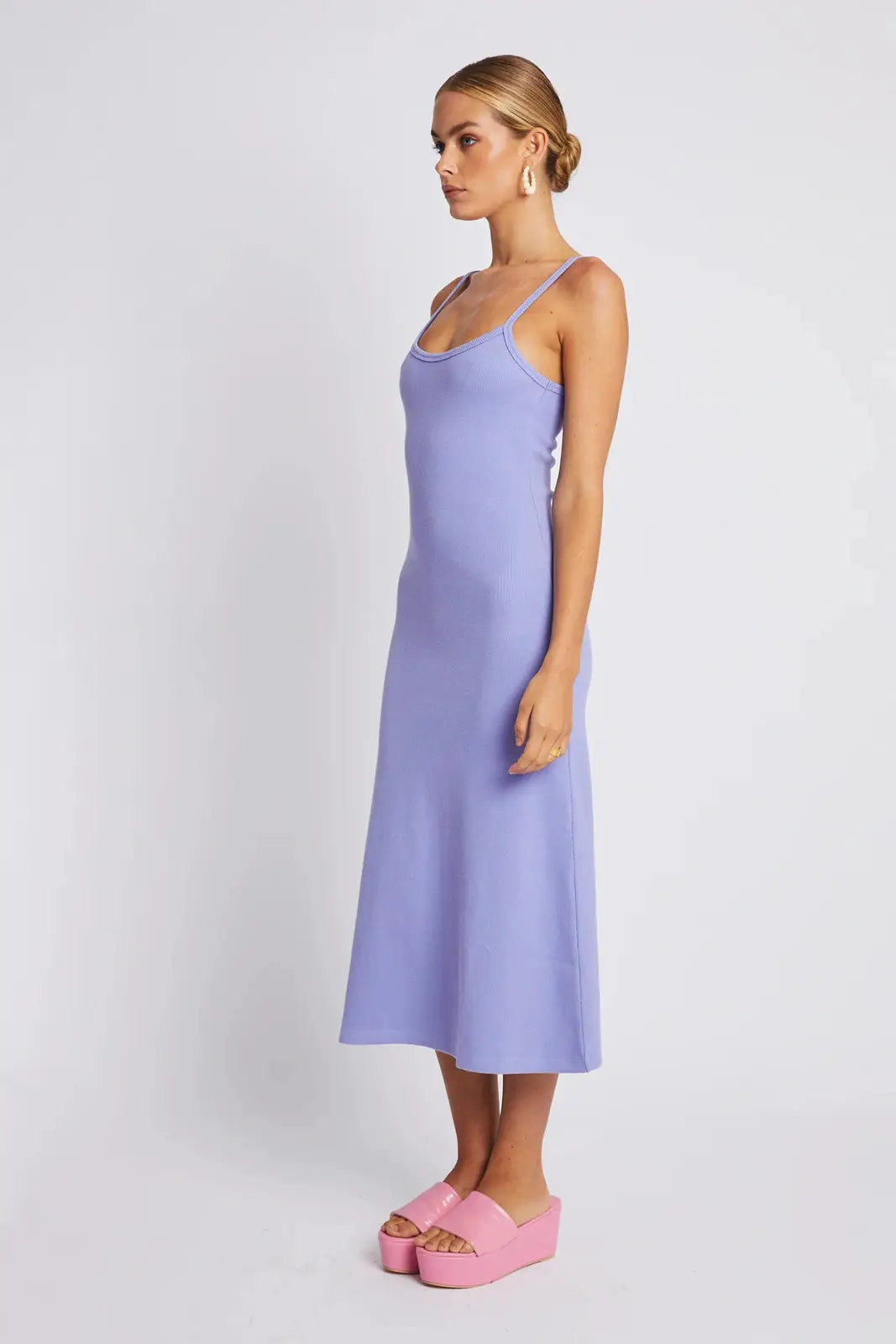 Summi summi a line midi dress - lilac