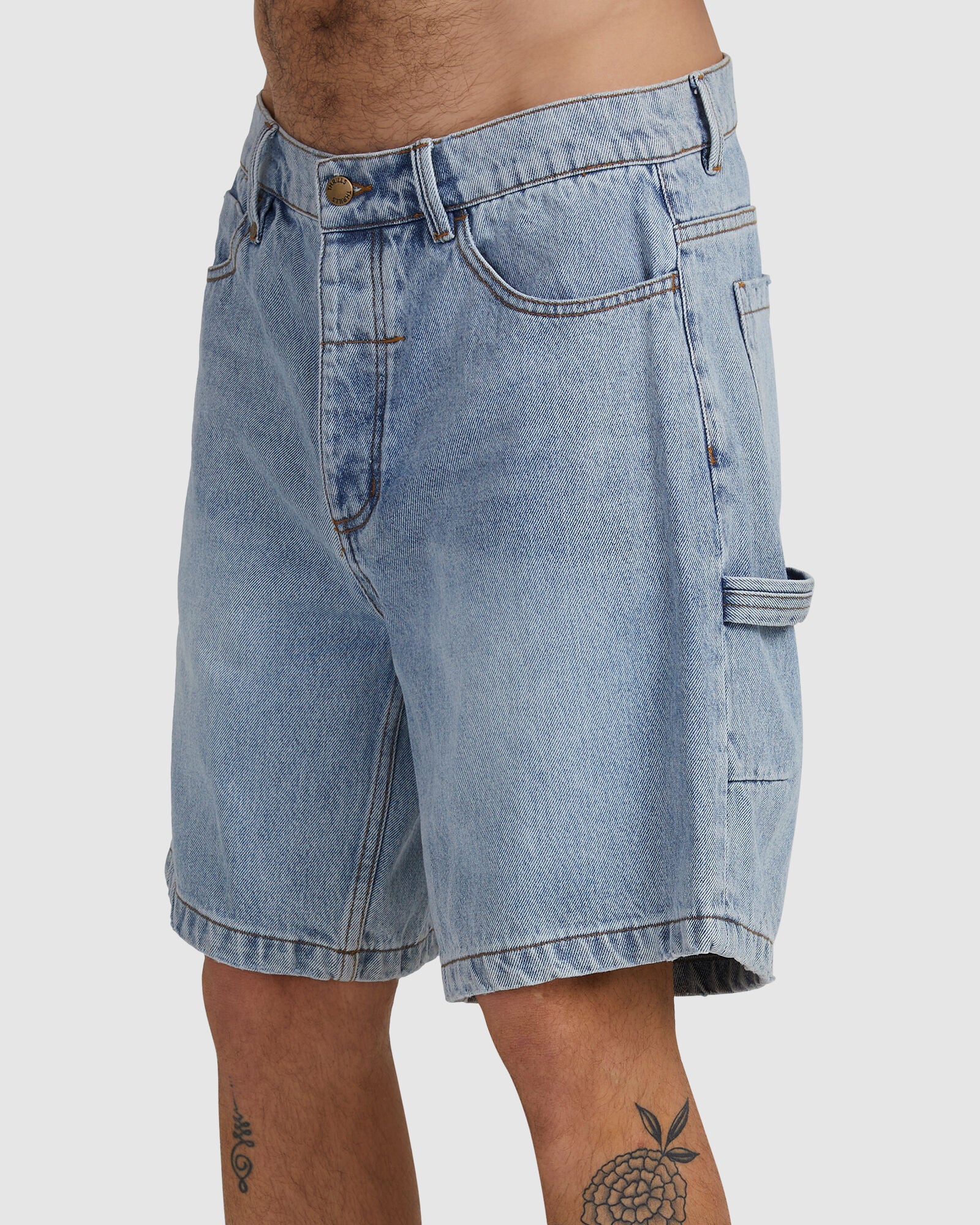 Thrills Slacker Denim Short - Static Blue