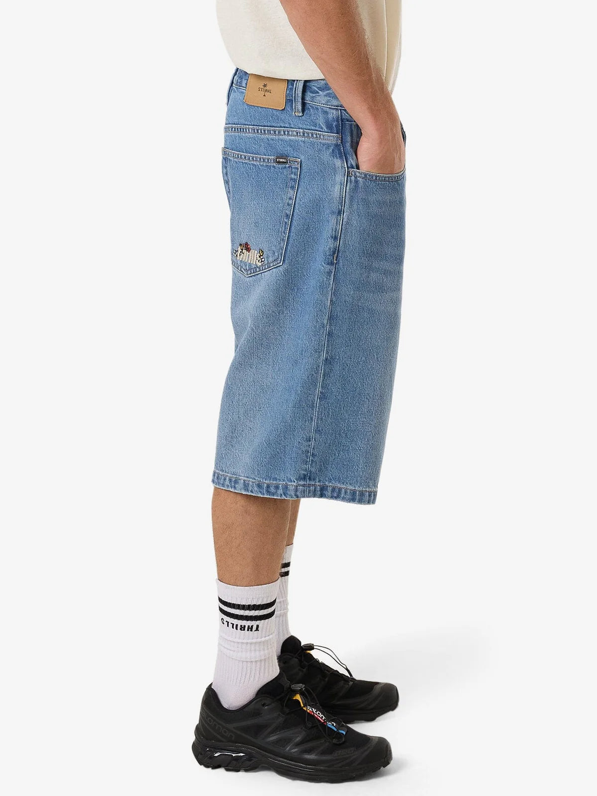 THRILLS Big Slacker Denim Short - Long Ago Blue