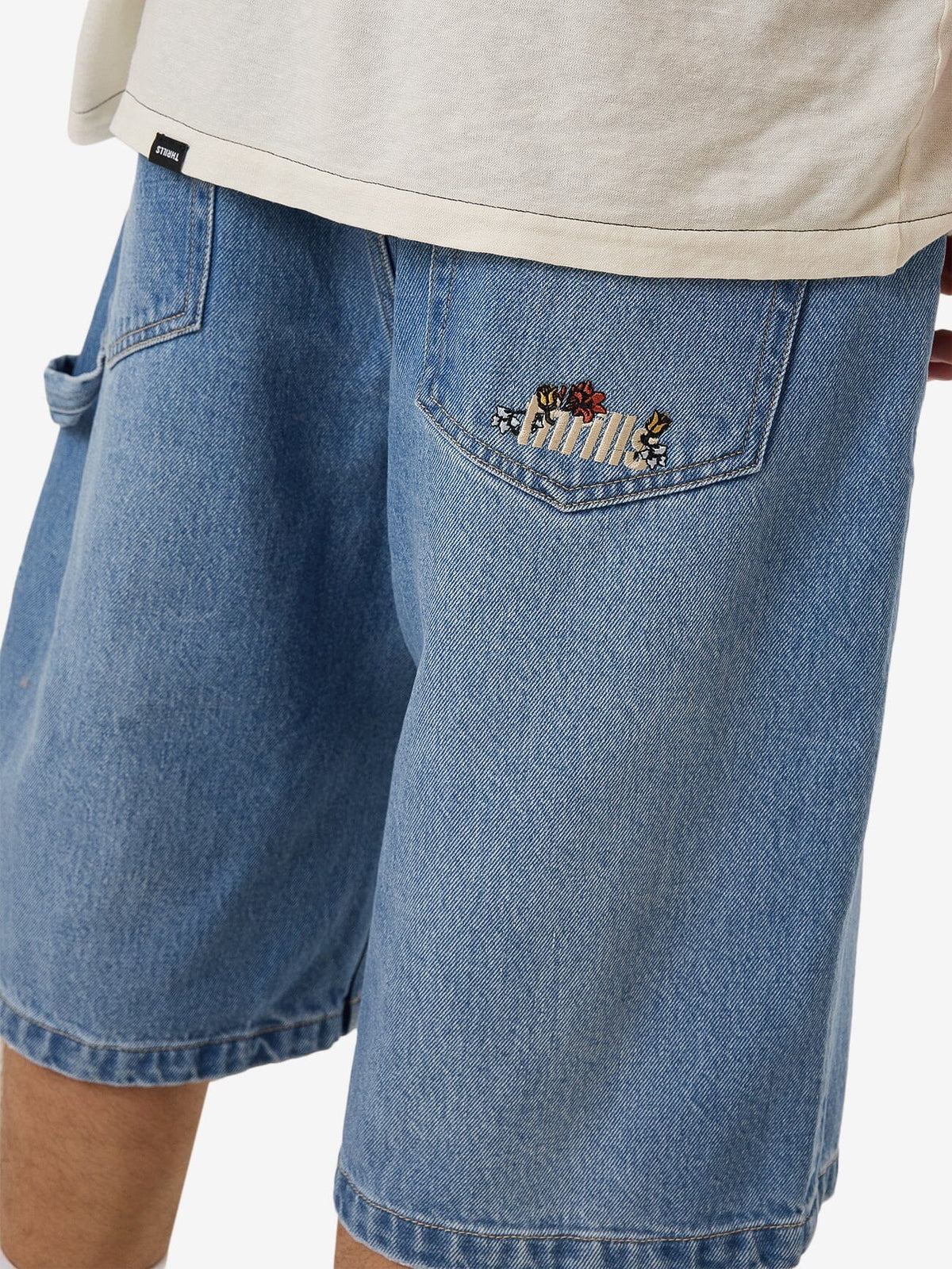 THRILLS Big Slacker Denim Short - Long Ago Blue