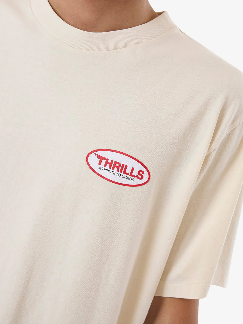 Thrills Tribute to Chaos Merch Fit Tee - Heritage White