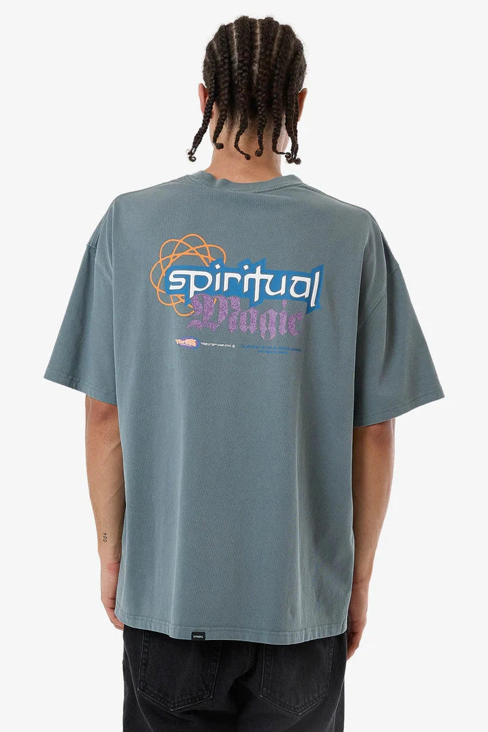 Thrills Spiritual Magic Box Fit Oversize Tee - Stormy Sea