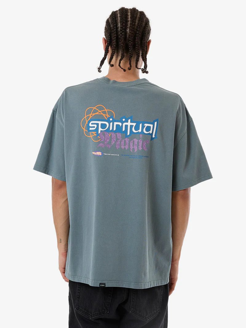 Thrills Spiritual Magic Box Fit Oversize Tee - Stormy Sea