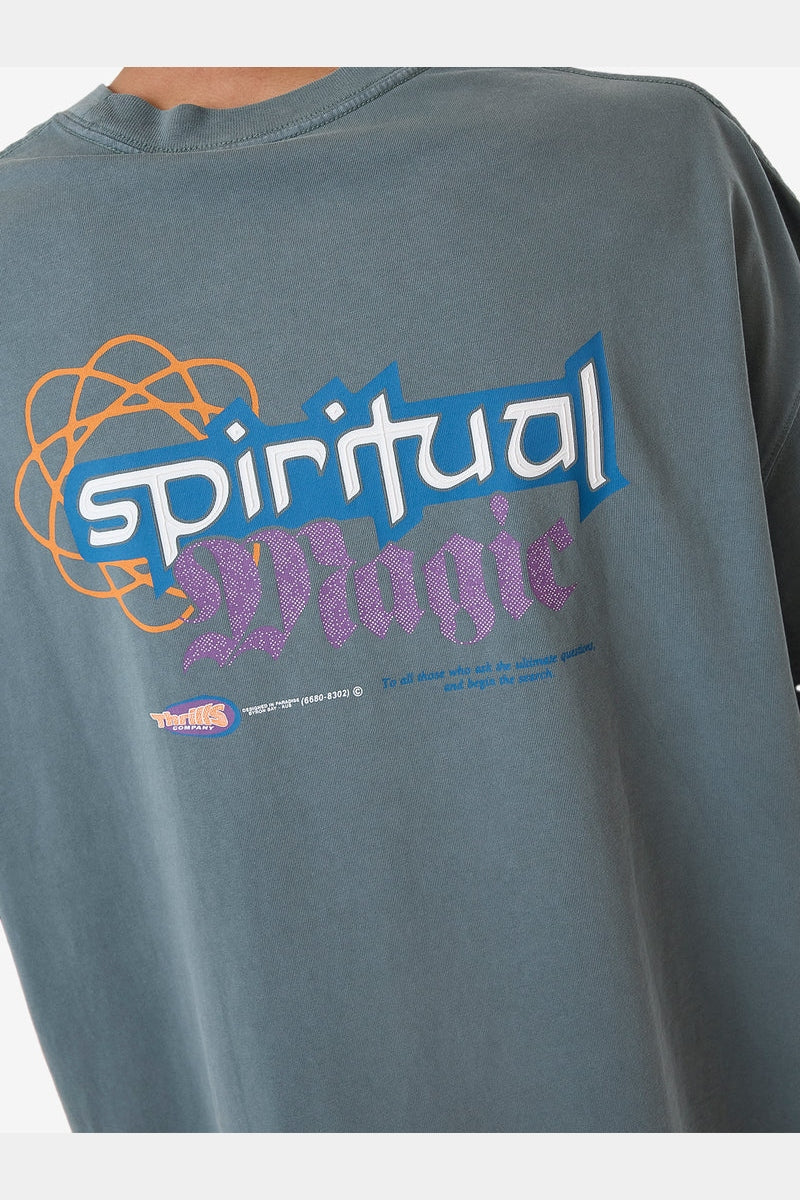 Thrills Spiritual Magic Box Fit Oversize Tee - Stormy Sea