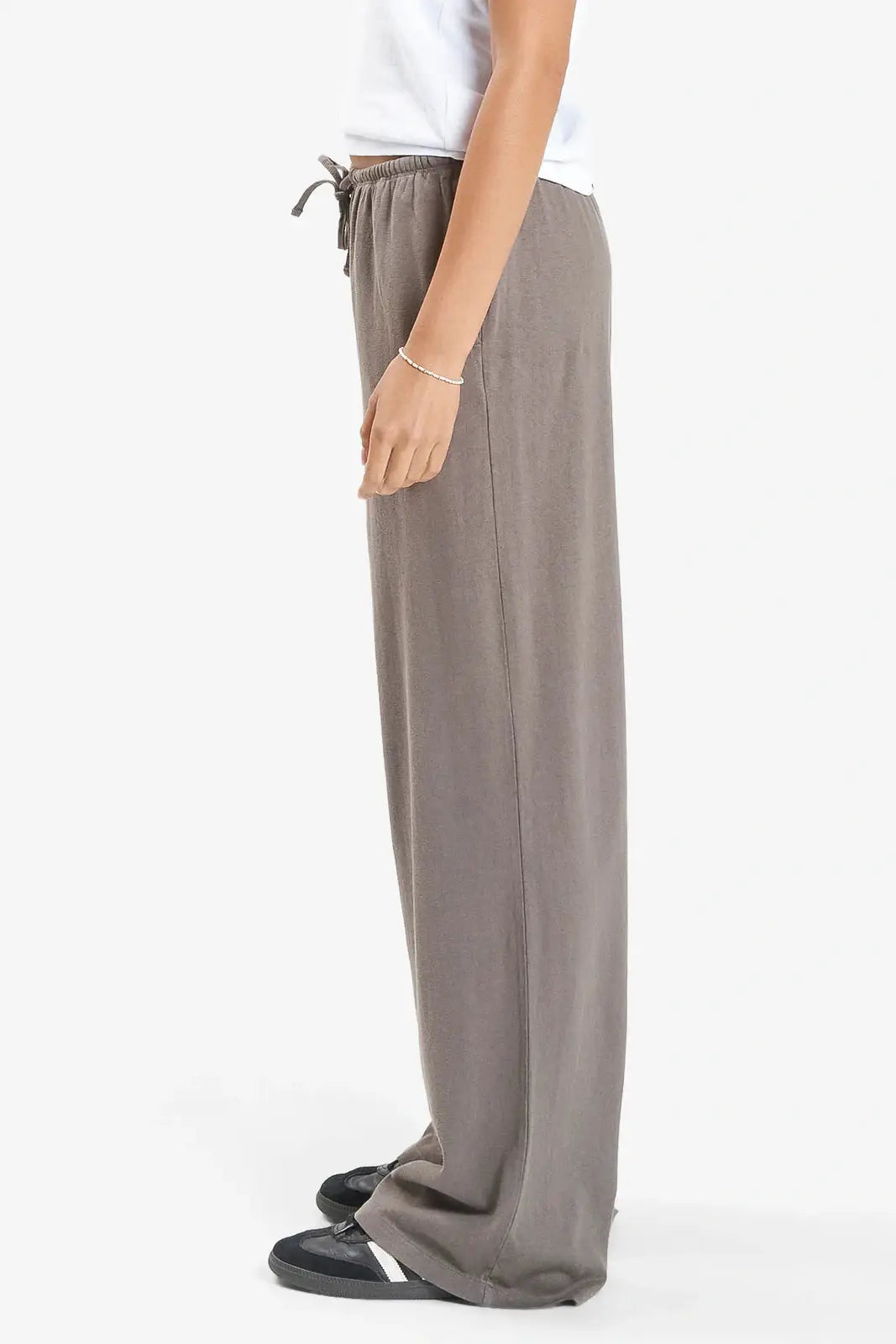 THRILLS Hemp relaxed pant - Light canteen