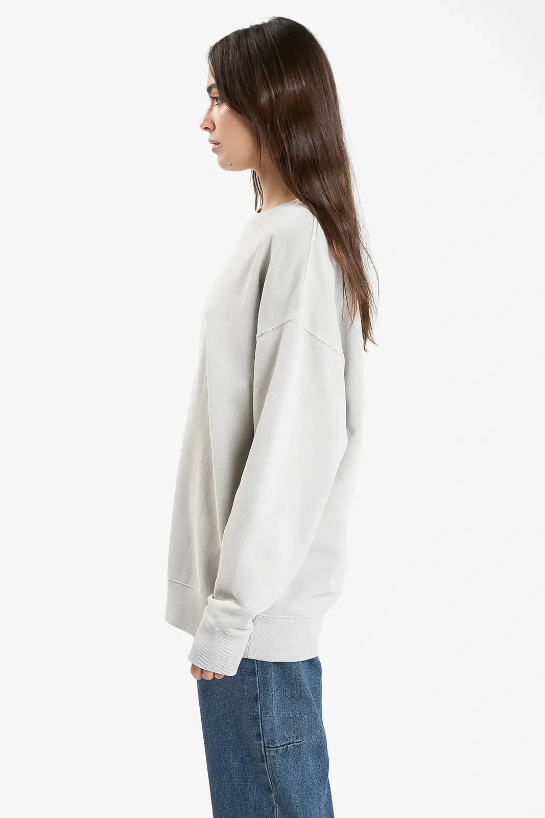 THRILLS Minimal slouch crew - Oyster grey